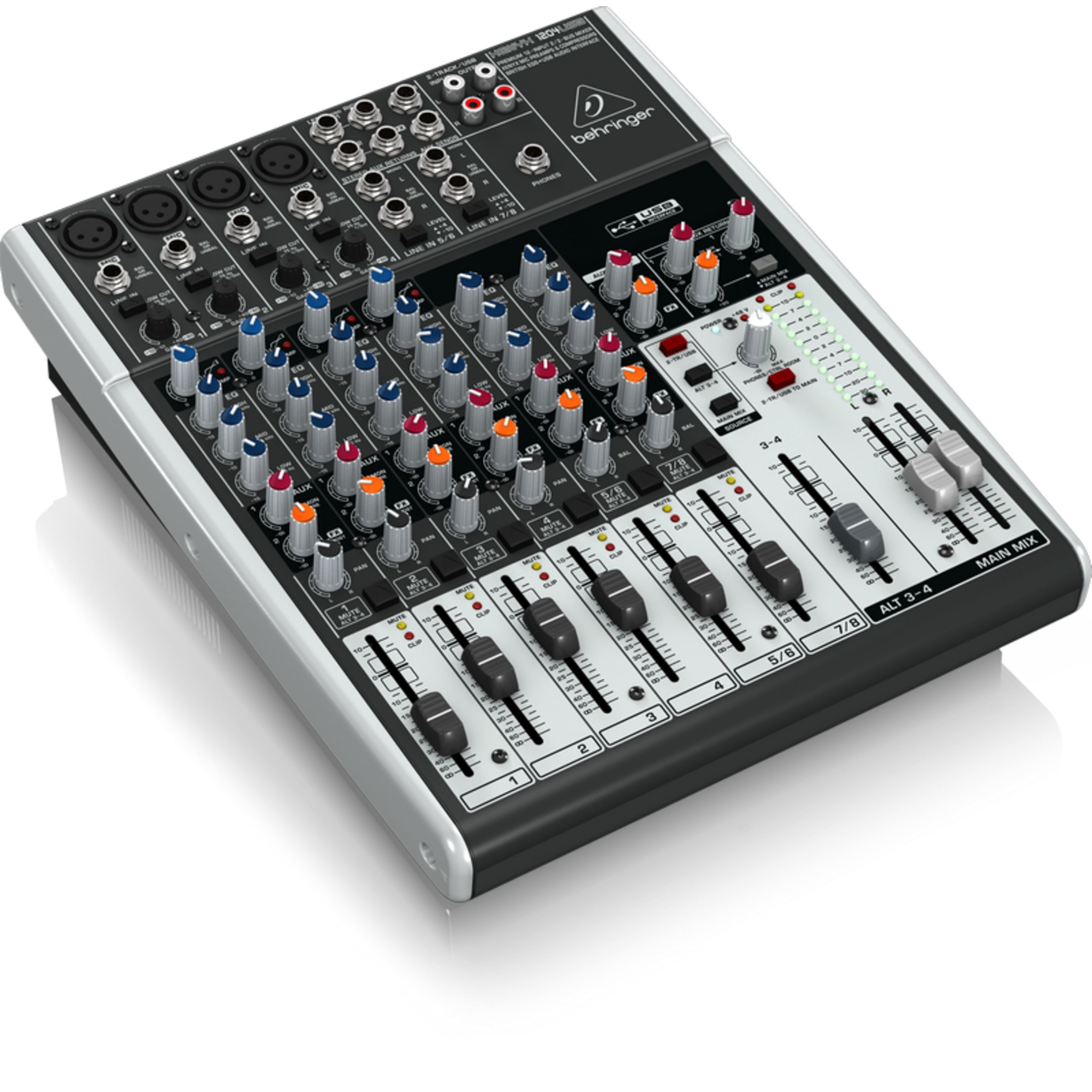 Behringer Mischpult, (PA Mischpulte, Analog Mixer), XENYX 1204USB - Analogmixer