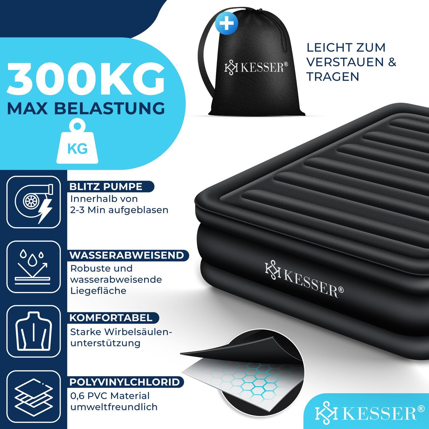 KESSER Luftbett, Aufblasbare Matratze Luftbett eingebauter günstig online kaufen