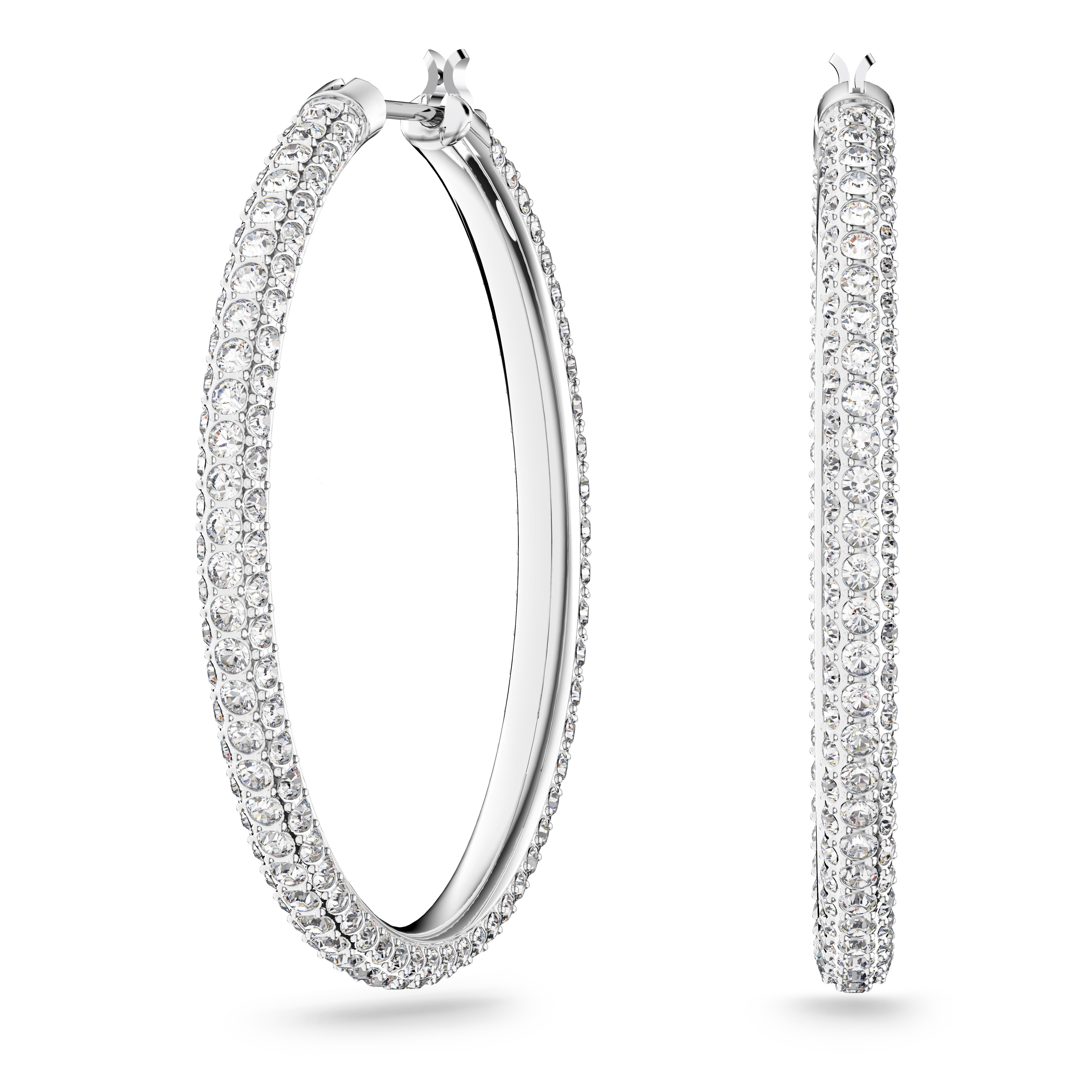 Swarovski Paar Creolen Dextera Round, mit Swarovski® Kristall