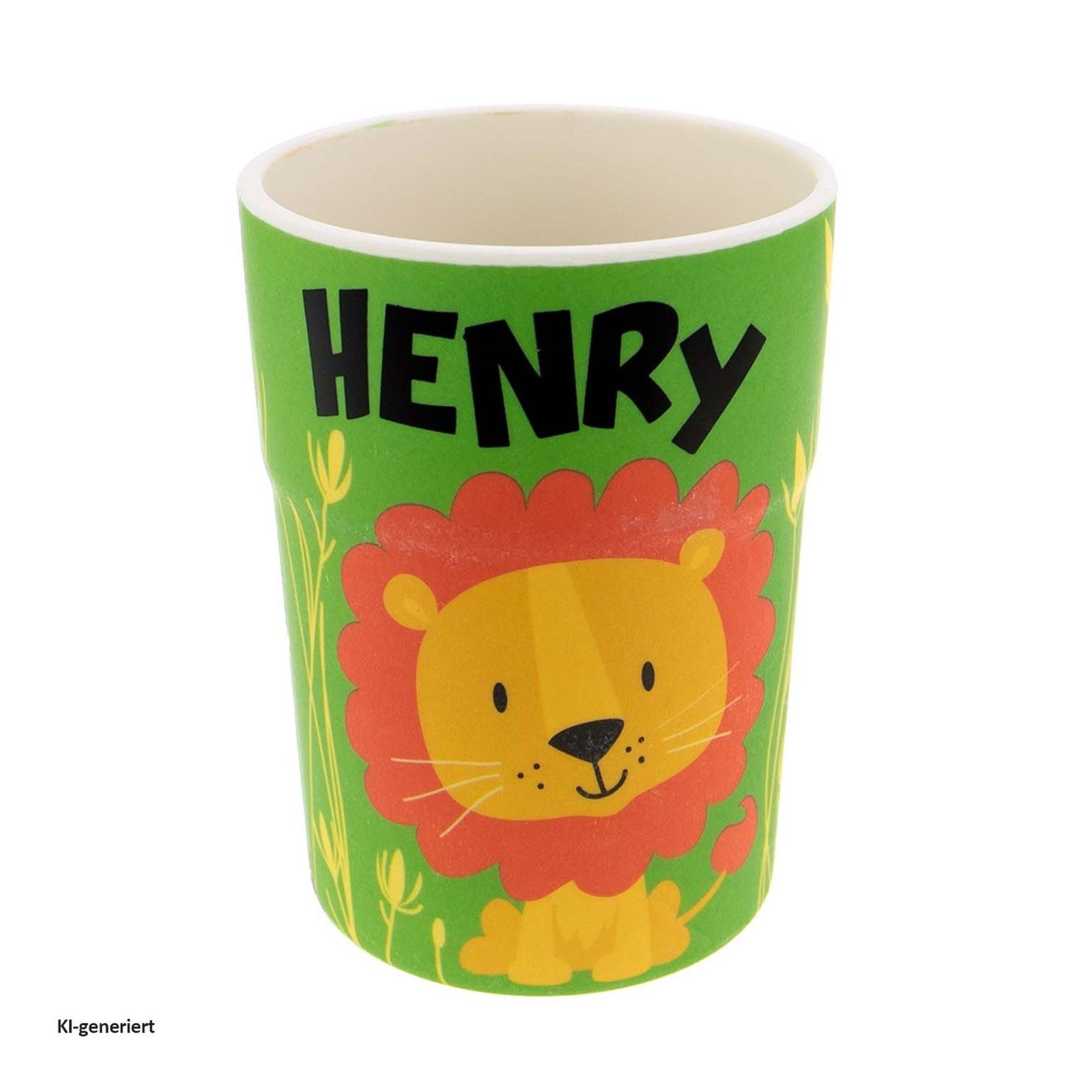 HTI-Living Tasse Kinderbecher Namensbecher Henry, 1-tlg., Kunststoff, Trinkbecher Saftbecher Milchbecher