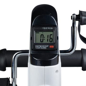 relaxdays Multitrainer Mini Heimtrainer Fahrrad