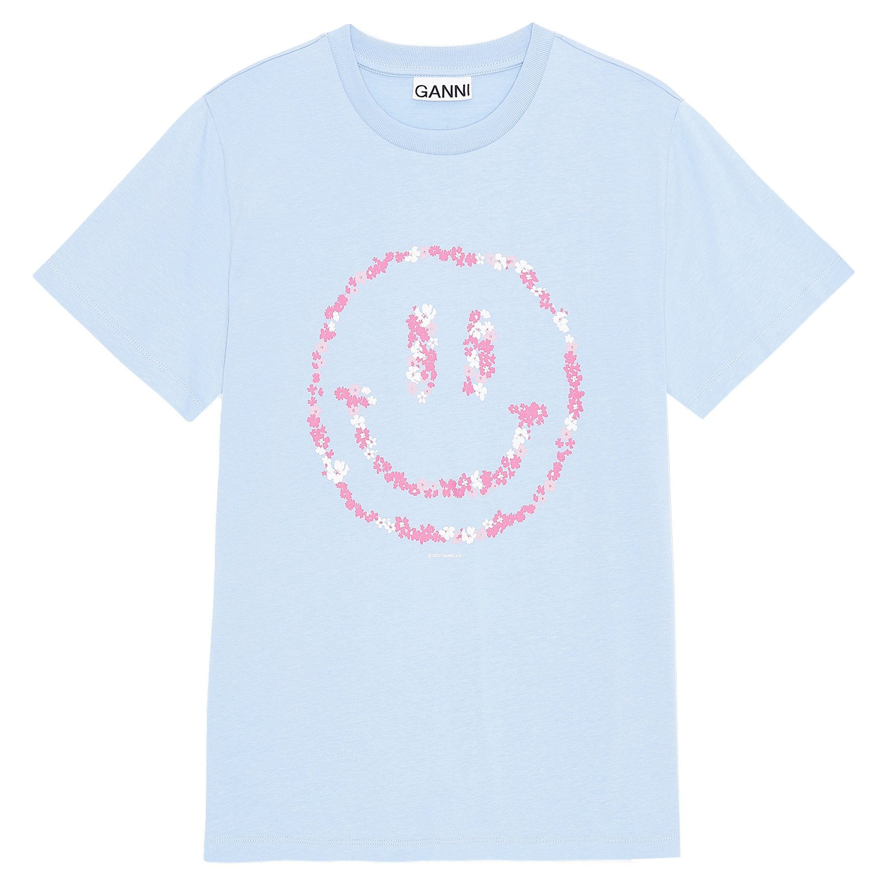 GANNI T-Shirt T-Shirt mit Smiley