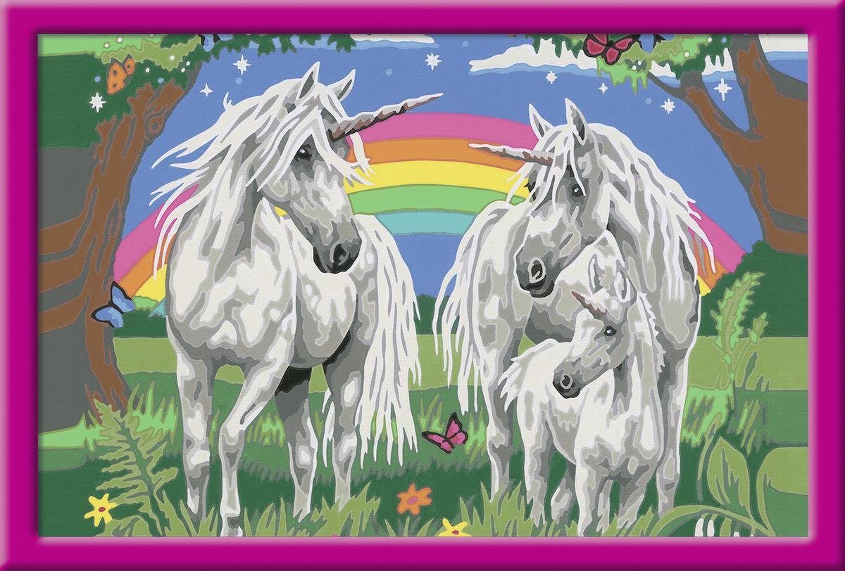 Ravensburger Malen nach Zahlen Fabelhafte Einhornwelt, Made in Europe