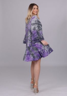YC Fashion & Style Tunikakleid " Luftige Viskose-Tunika mit Batikmuster " Alloverdruck, Boho