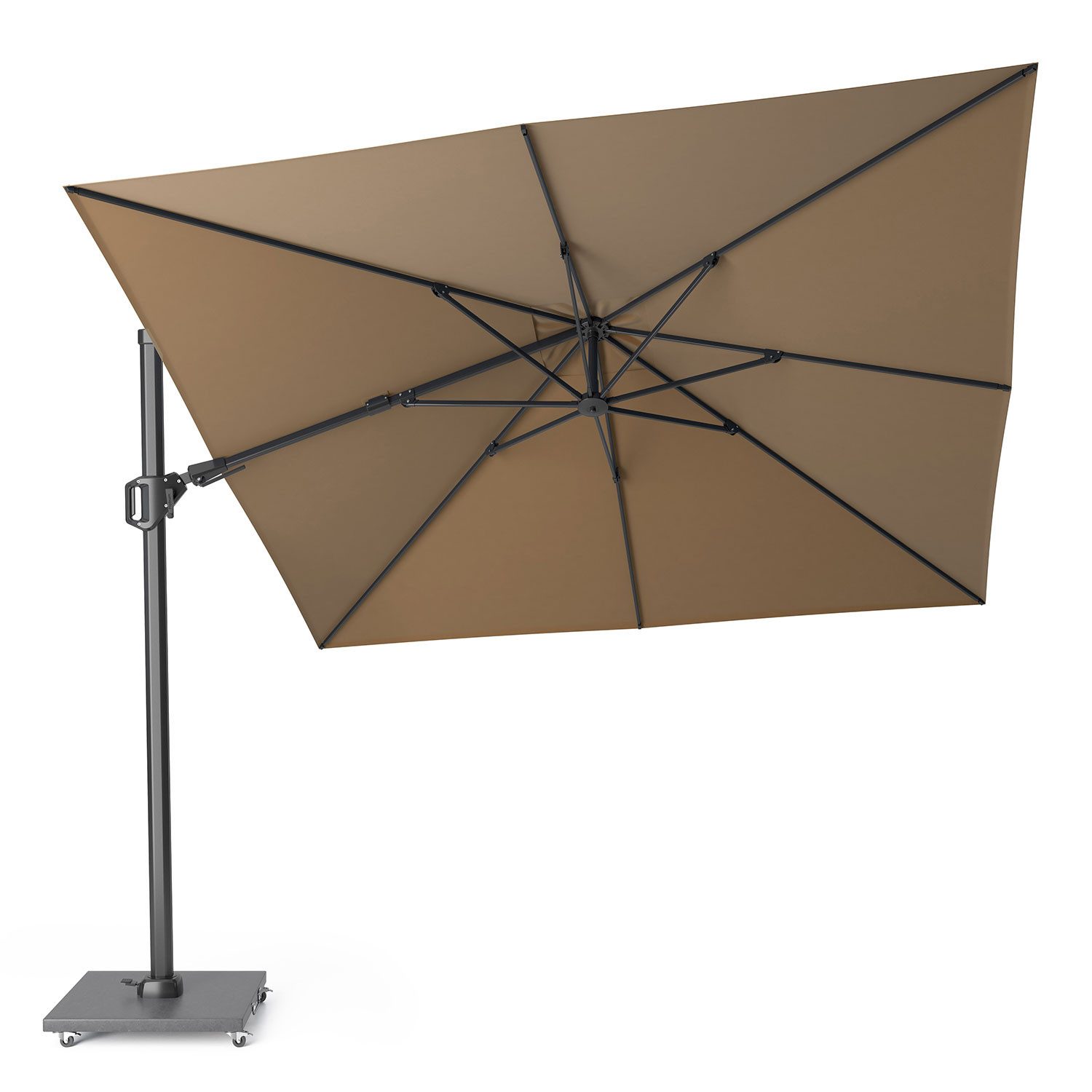 Platinum Sonnenschirm quadratisch 3x3m Challenger T² Basic 360° kippbar, LxB: 300x300 cm