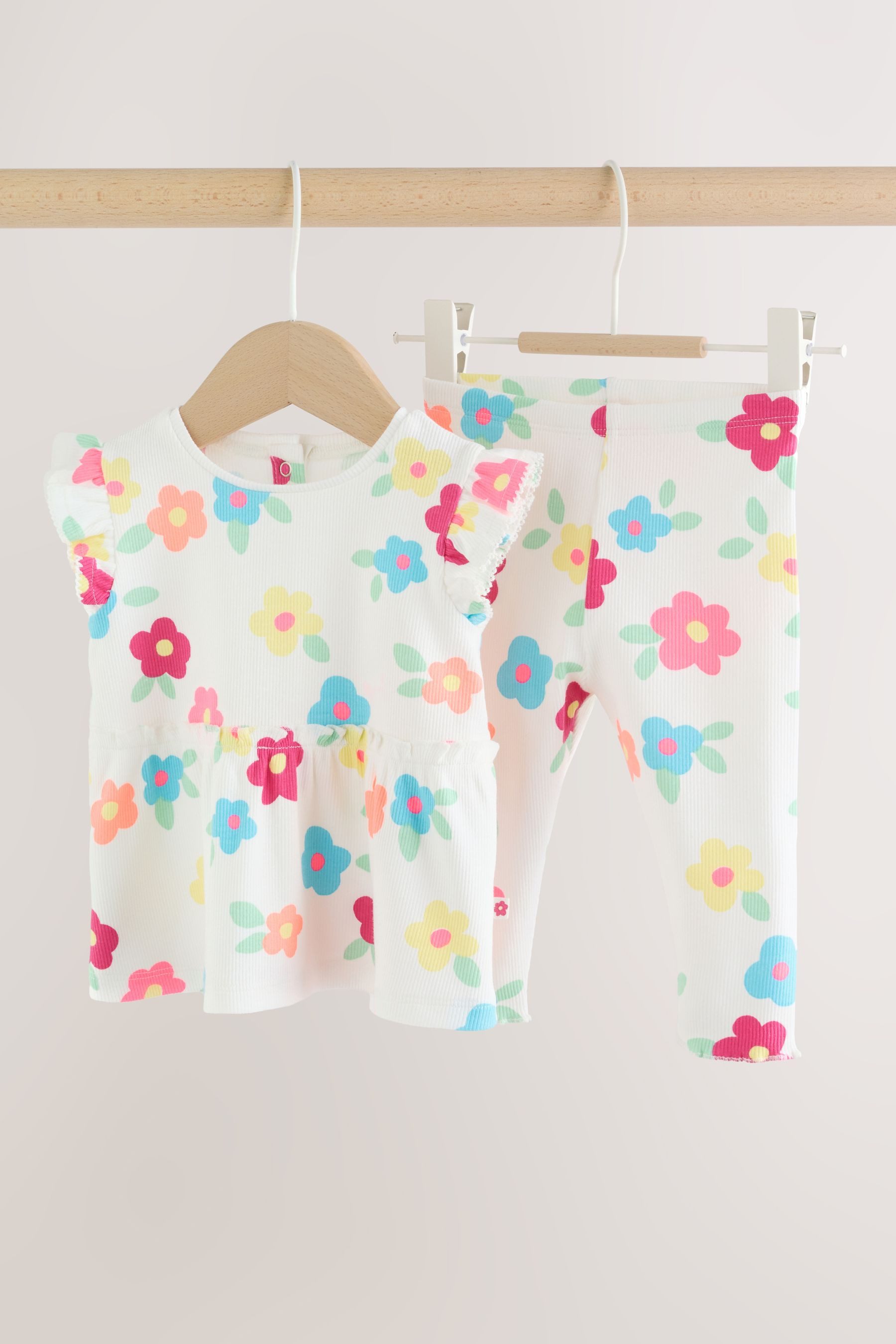 Next Shirt & Leggings Baby Rippstrickoberteil und Leggings im 2er-Set (2-tlg)
