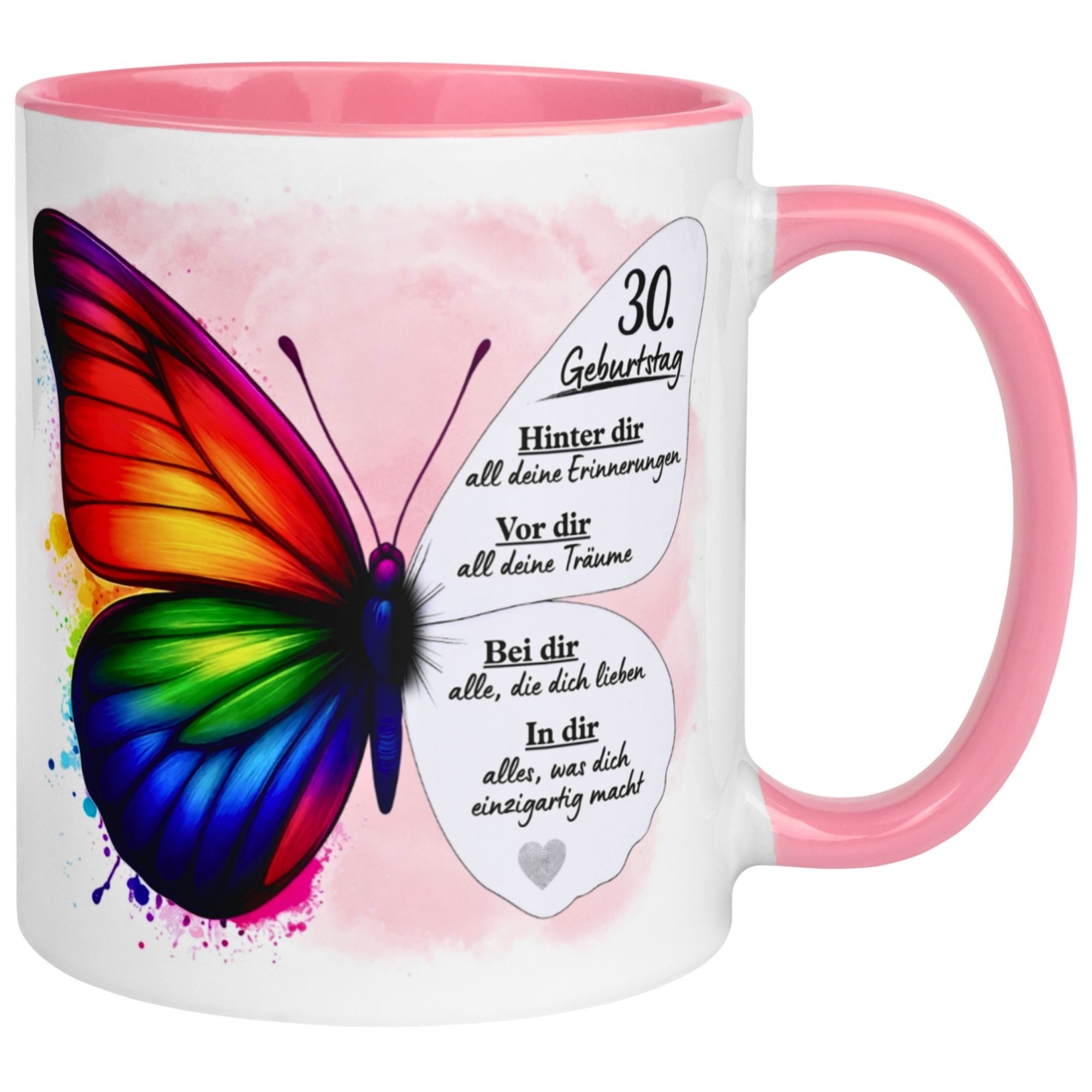 Momentals Tasse 30. Geburtstag Frau – Weil du einzigartig bist – Geburtstagsgeschenk, Gratis Versand · Links-&Rechtshänder · Spülmaschinenfest
