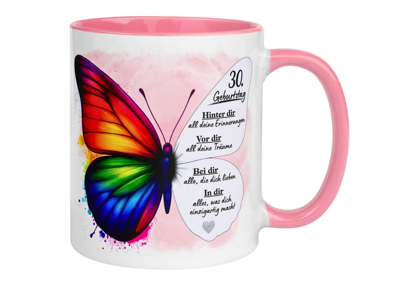 Momentals Tasse 30. Geburtstag Frau – Weil du einzigartig bist – Geburtstagsgeschenk, Gratis Versand · Links-&Rechtshänder · Spülmaschinenfest