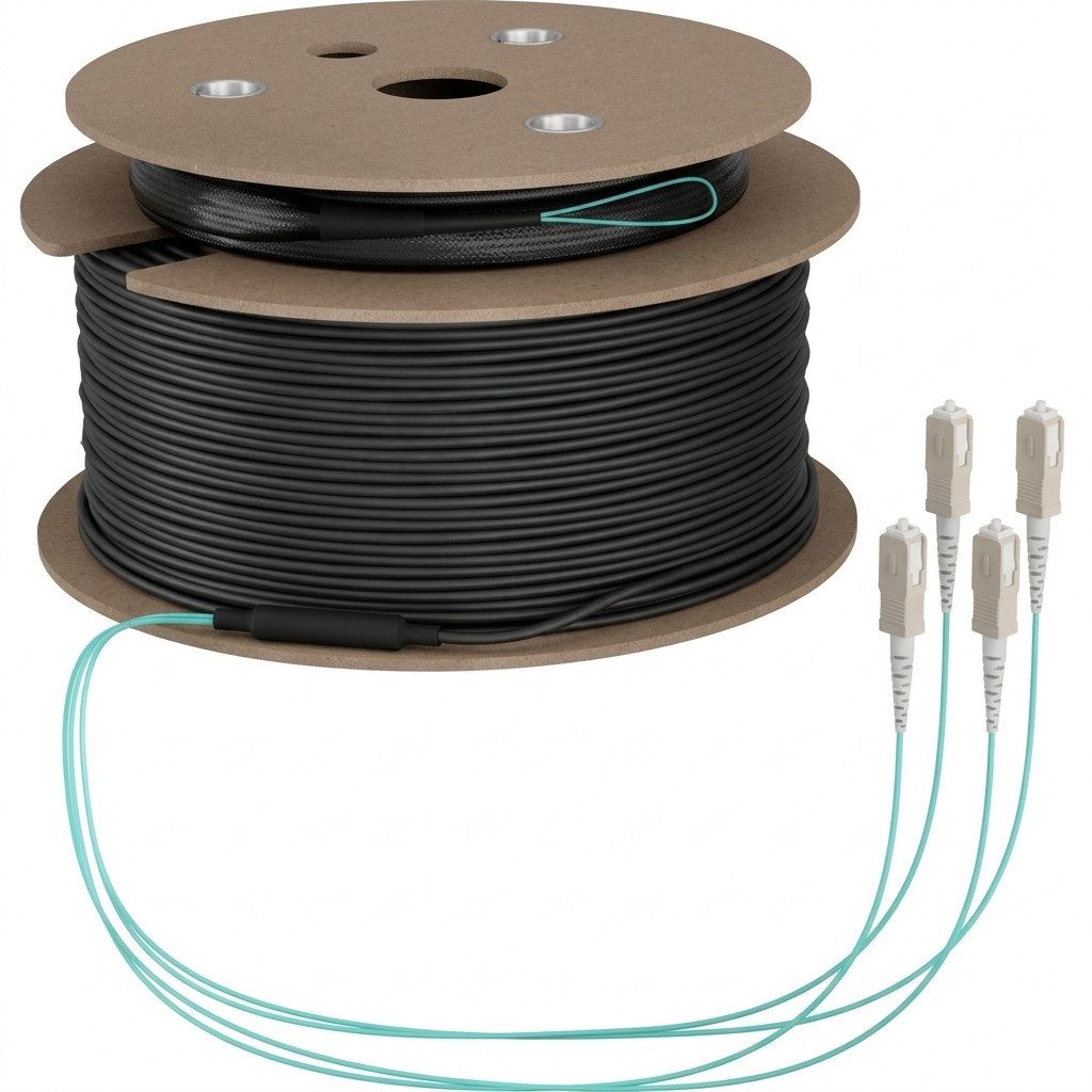 EFB ELEKTRONIK EFB Elektronik EFB Trunkkabel U-DQ(ZN)BH OM3 4G SC-SC 100m Glasfaserkabel