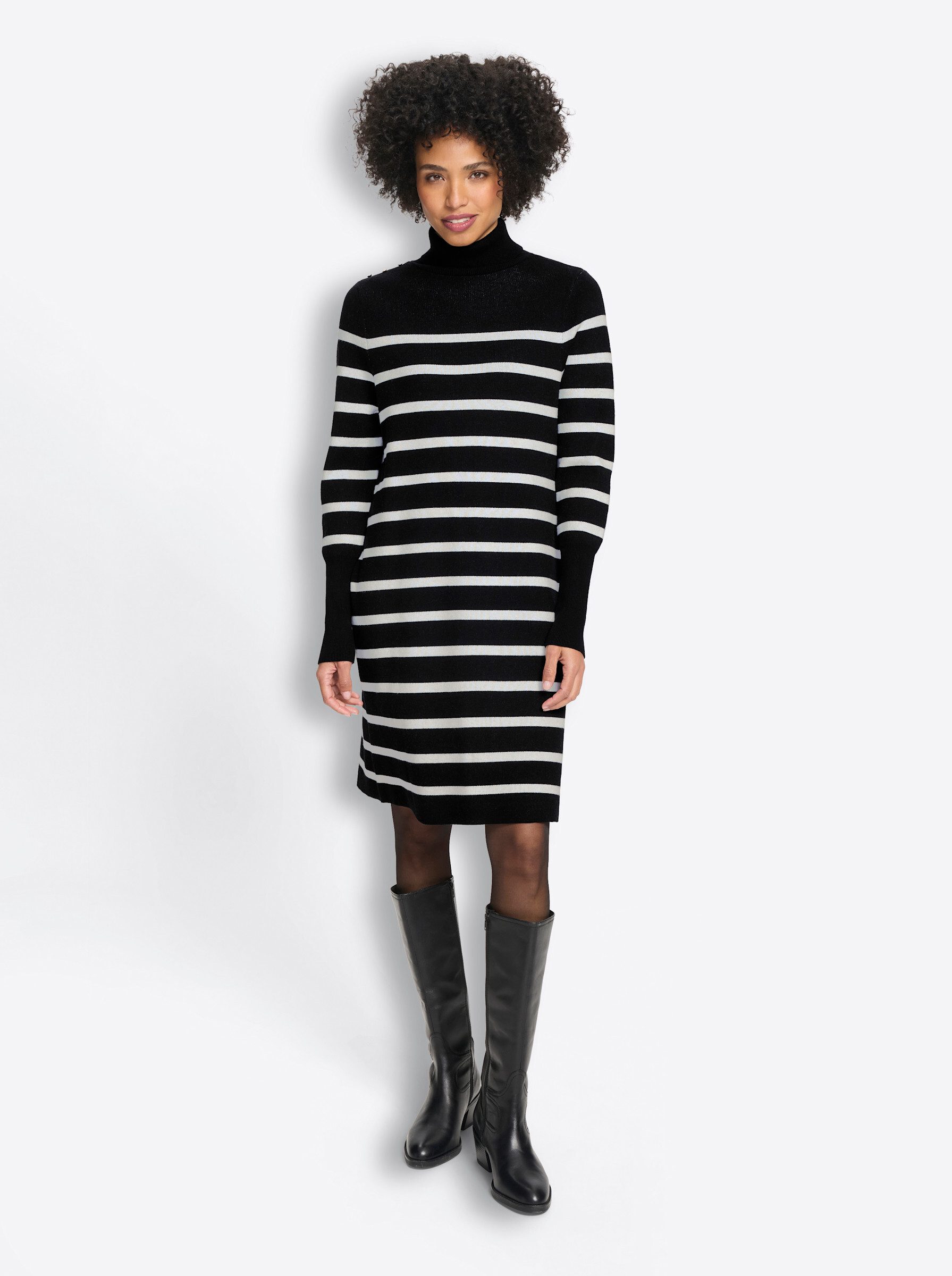 heine Etuikleid Strickkleid Langarm