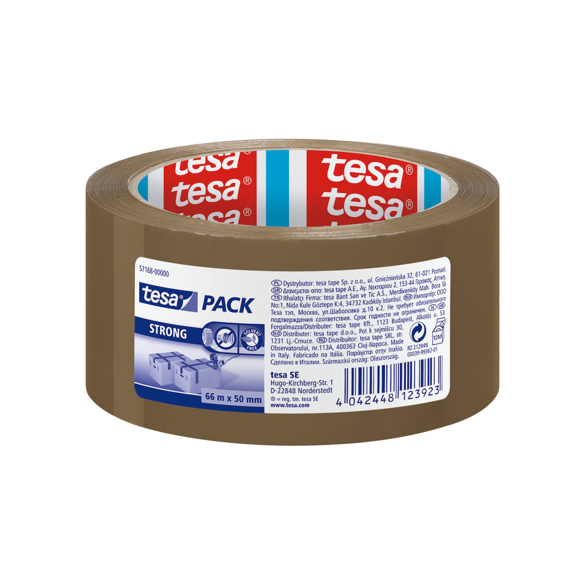 tesa Klebeband tesapack 57168 66mx50mm braun 6 Stk