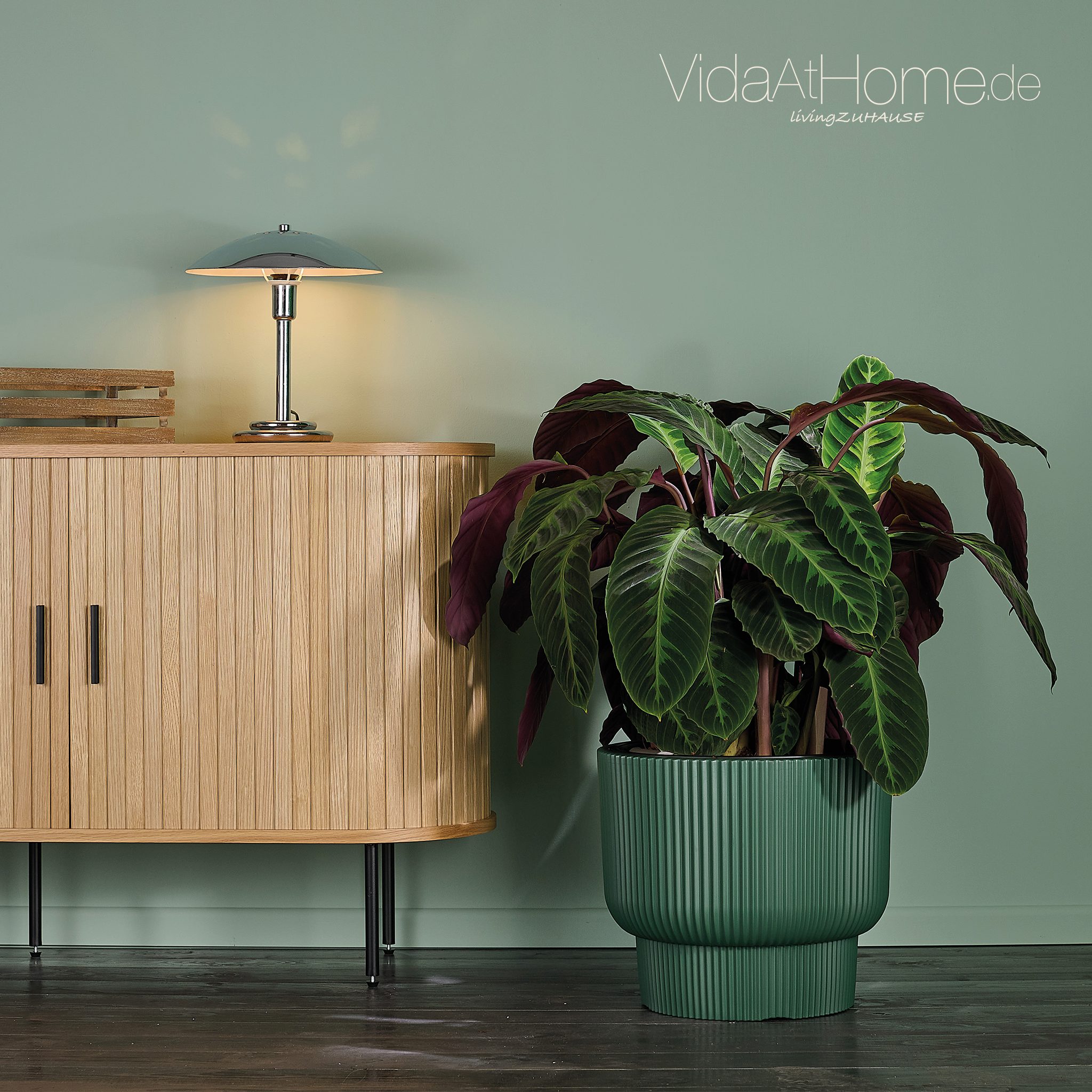 VidaAtHome.de Blumentopf Design-Pflanzgefäß ULEY ø 40er, Modernes Rillendes günstig online kaufen