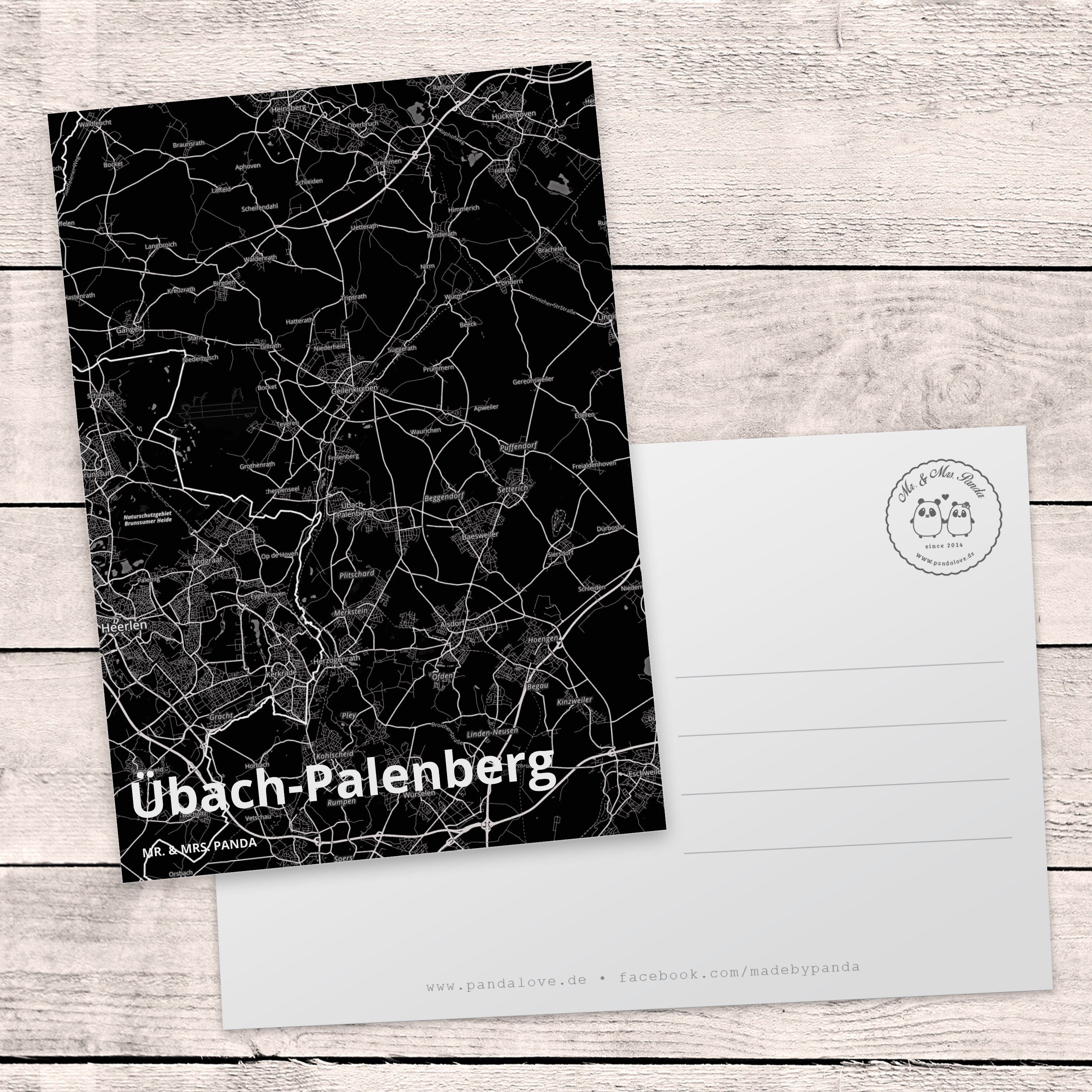 Panda Übach-Palenberg Ort, Einladungskarte, & S Postkarte - Mrs. Geburtstagskarte, Geschenk, Mr.