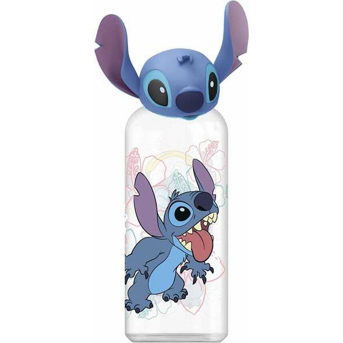 Stor Trinkflasche Flasche mit 3D-Figur Stitch und Palmen 560 ml