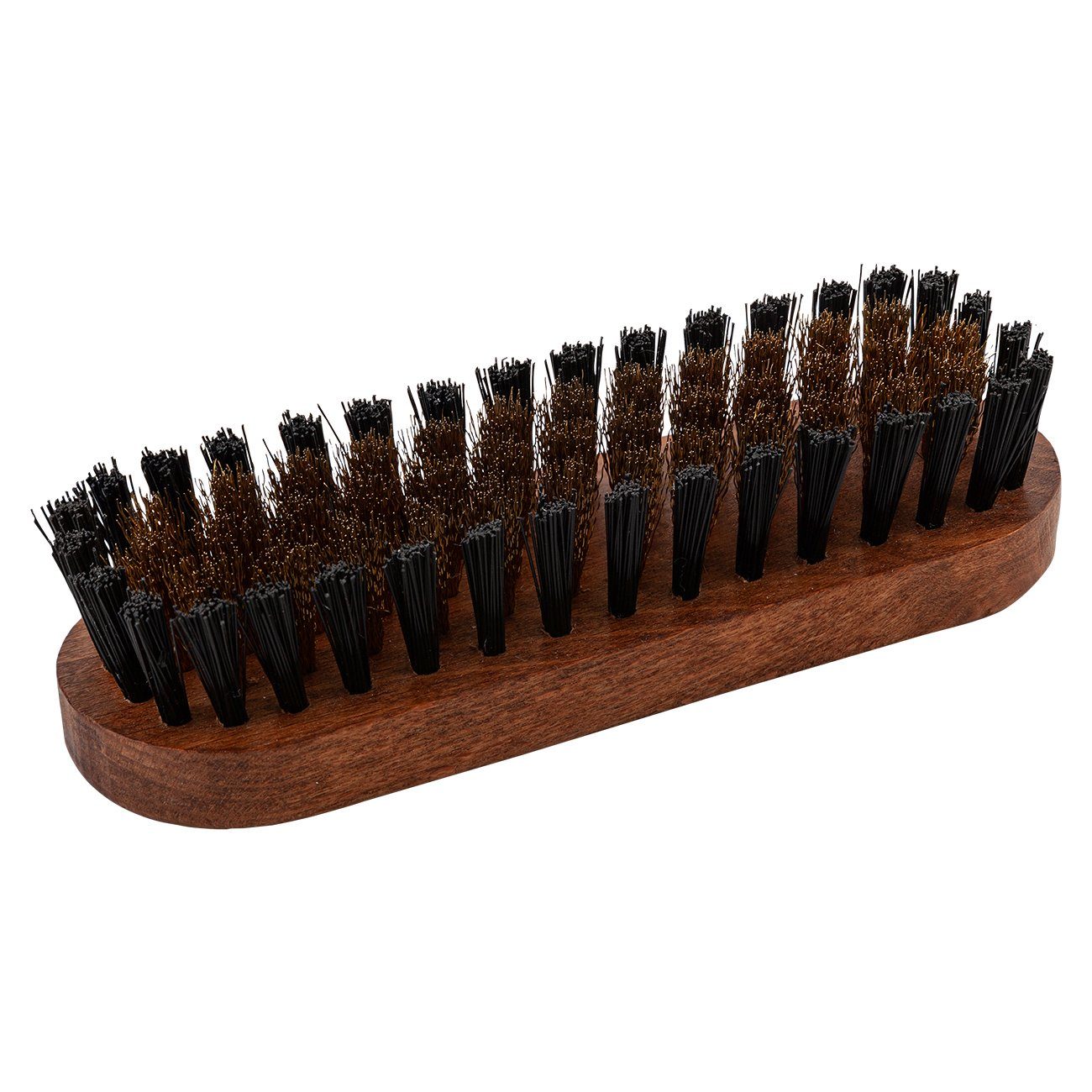 Solitaire Schuhputzbürste Messing Bürste - Raulederbürste mit Messingborsten, (1-tlg)