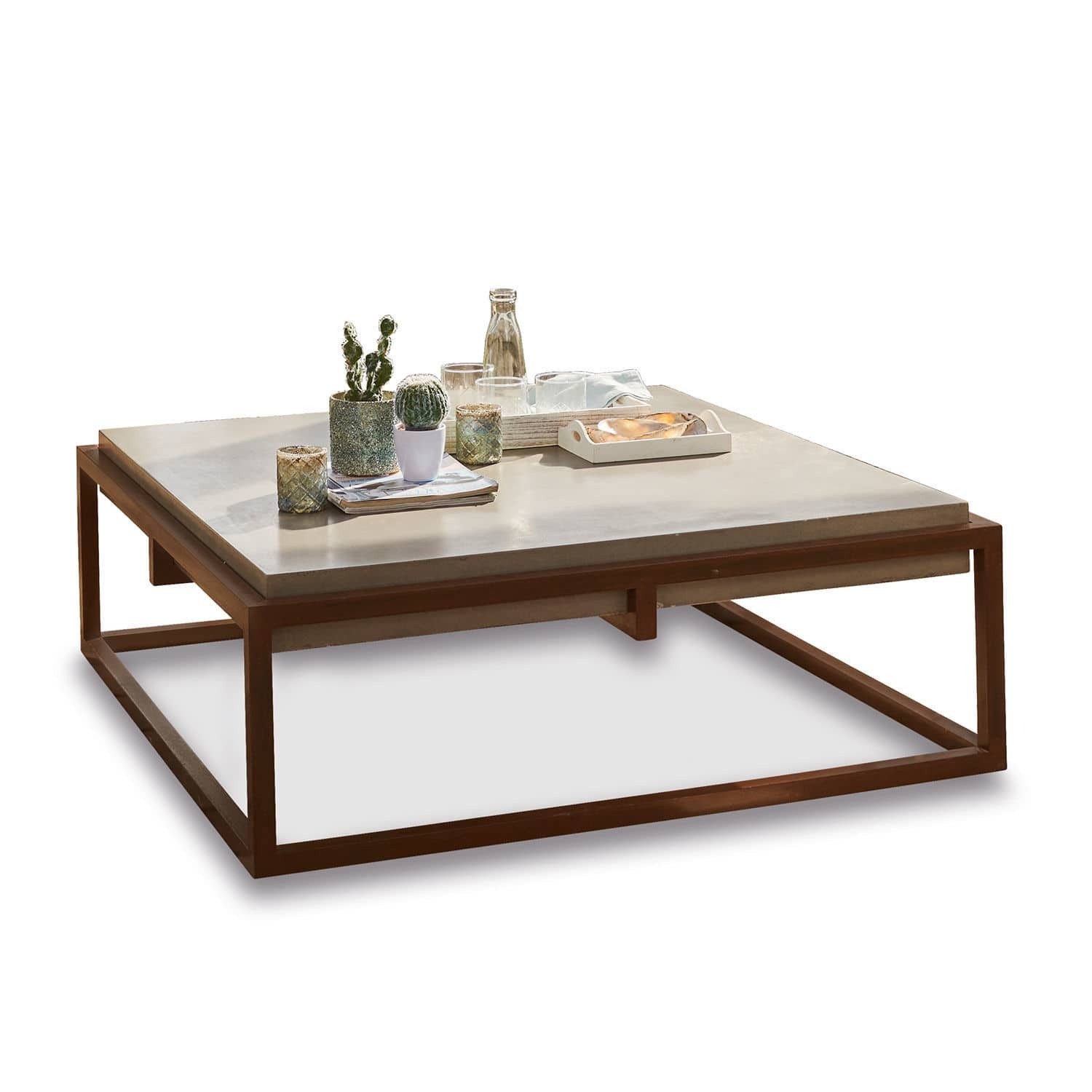 Mirabeau Gartentisch Couchtisch Wallis braun/grau