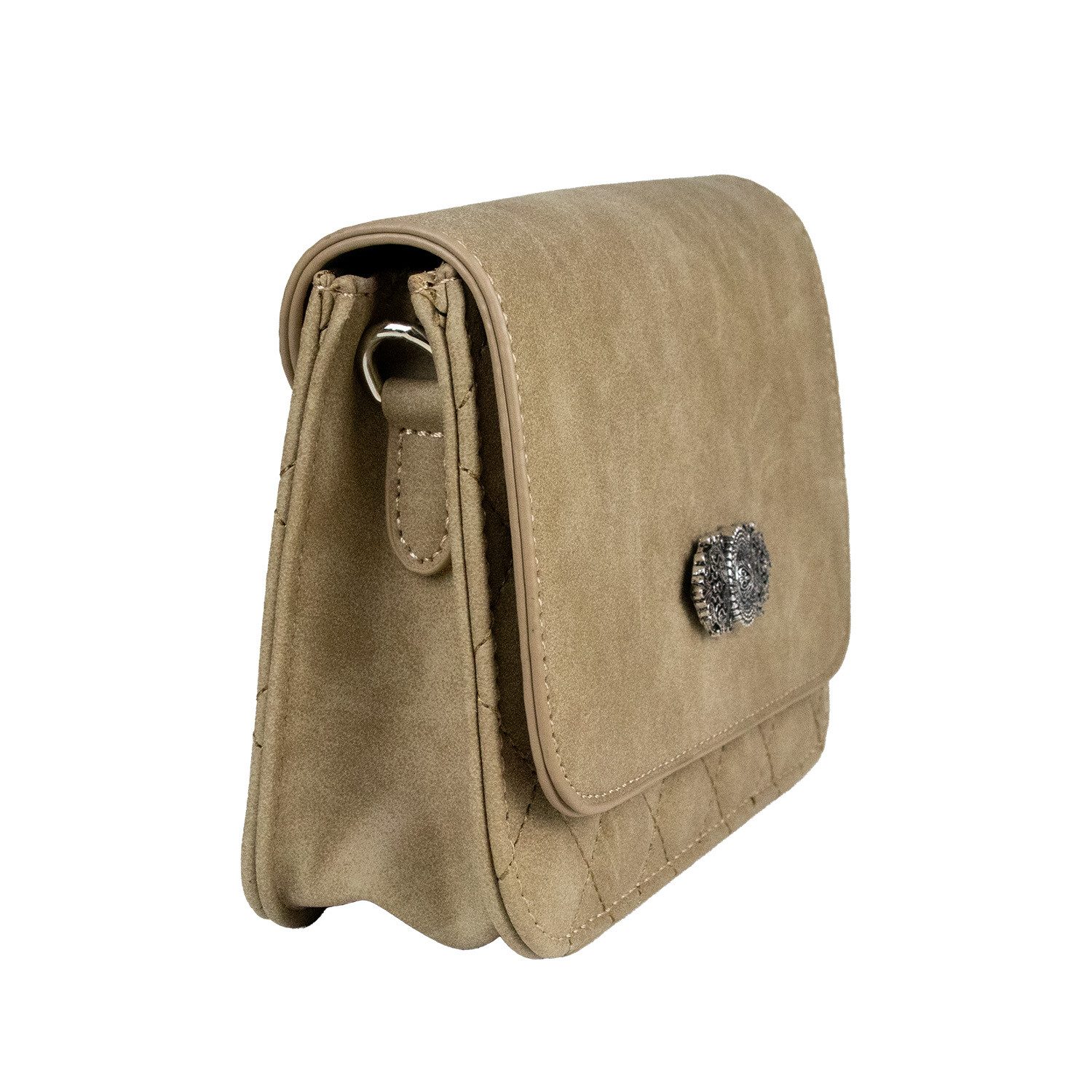 Trachtenland Trachtentasche Gesteppte Handtasche 'Fabia' mit Trachten Applikat