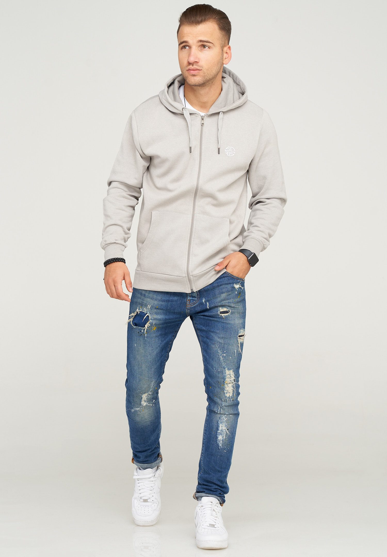 SOULSTAR Sweatjacke BUDAPEST im schlichten Basic-Look