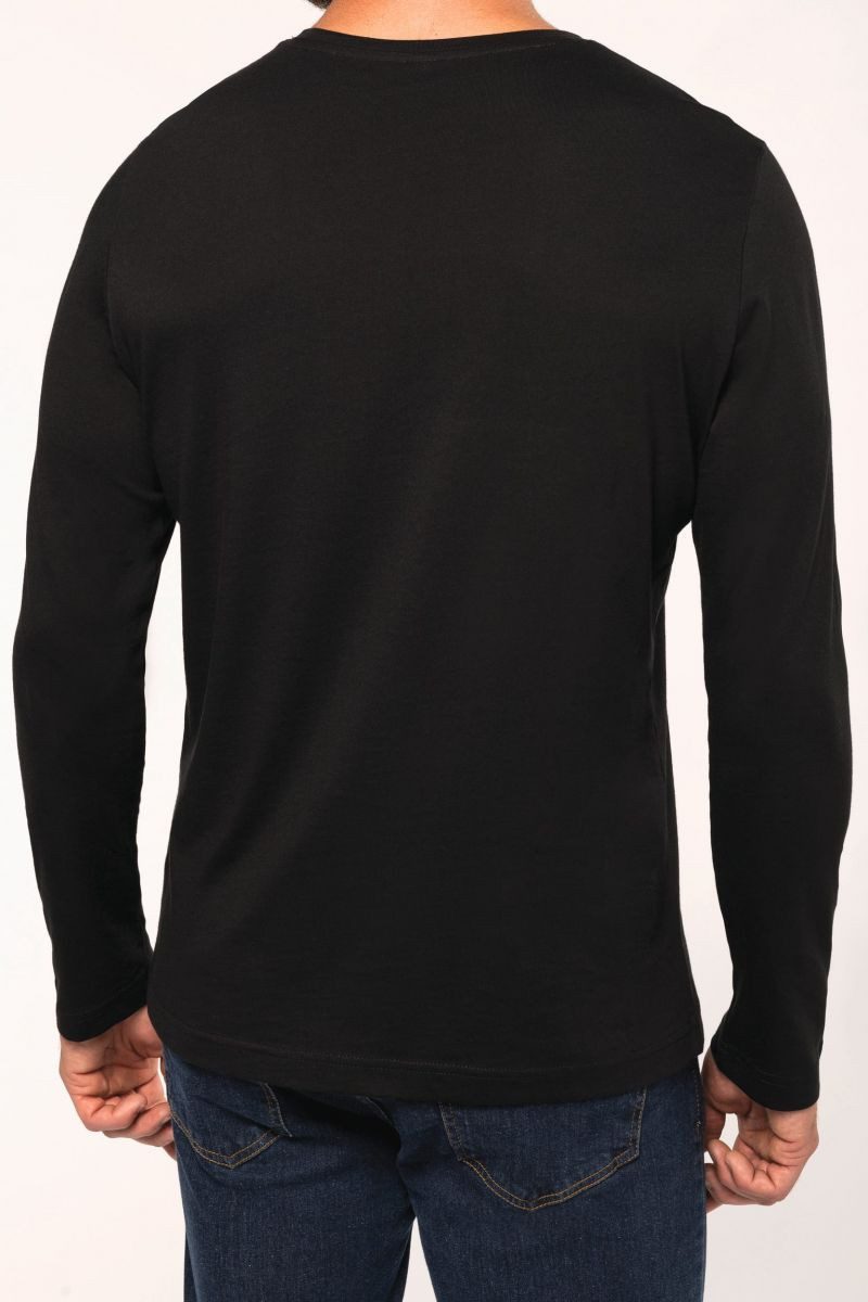 Kariban Langarmshirt Herren Langarmshirt Men's long-sleeved crew neck T-shirt