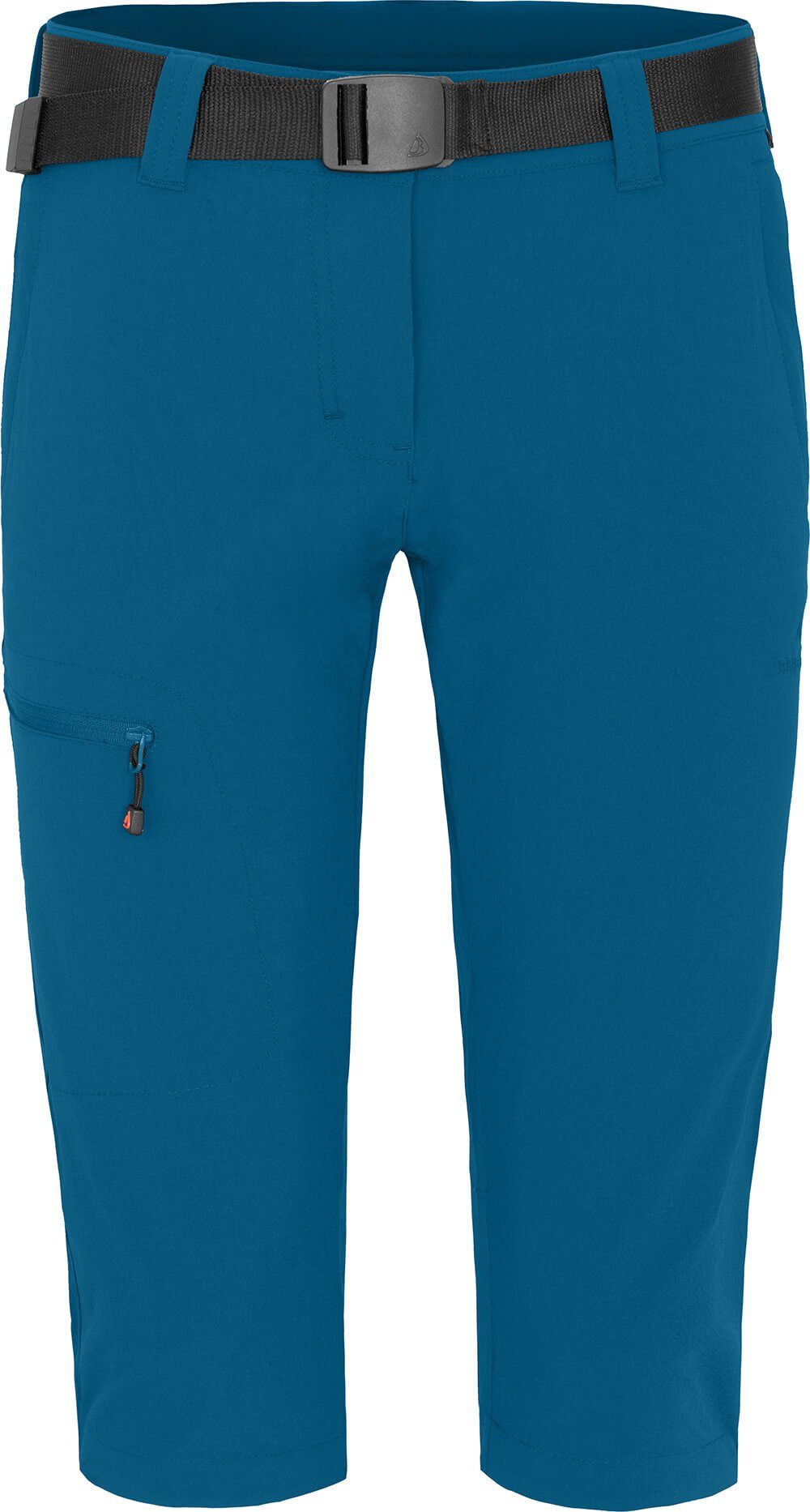 Bergson Outdoorhose BARLEE Capri (slim) Damen 3/4 Wanderhose, vielseitig, pflegeleicht, Normalgrößen, Saphir blau