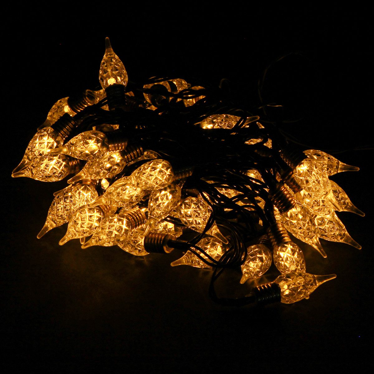 Kaemingk LED-Lichterkette LED Lichterkette Vintage Timer Batterie Innen 50 LED 490cm
