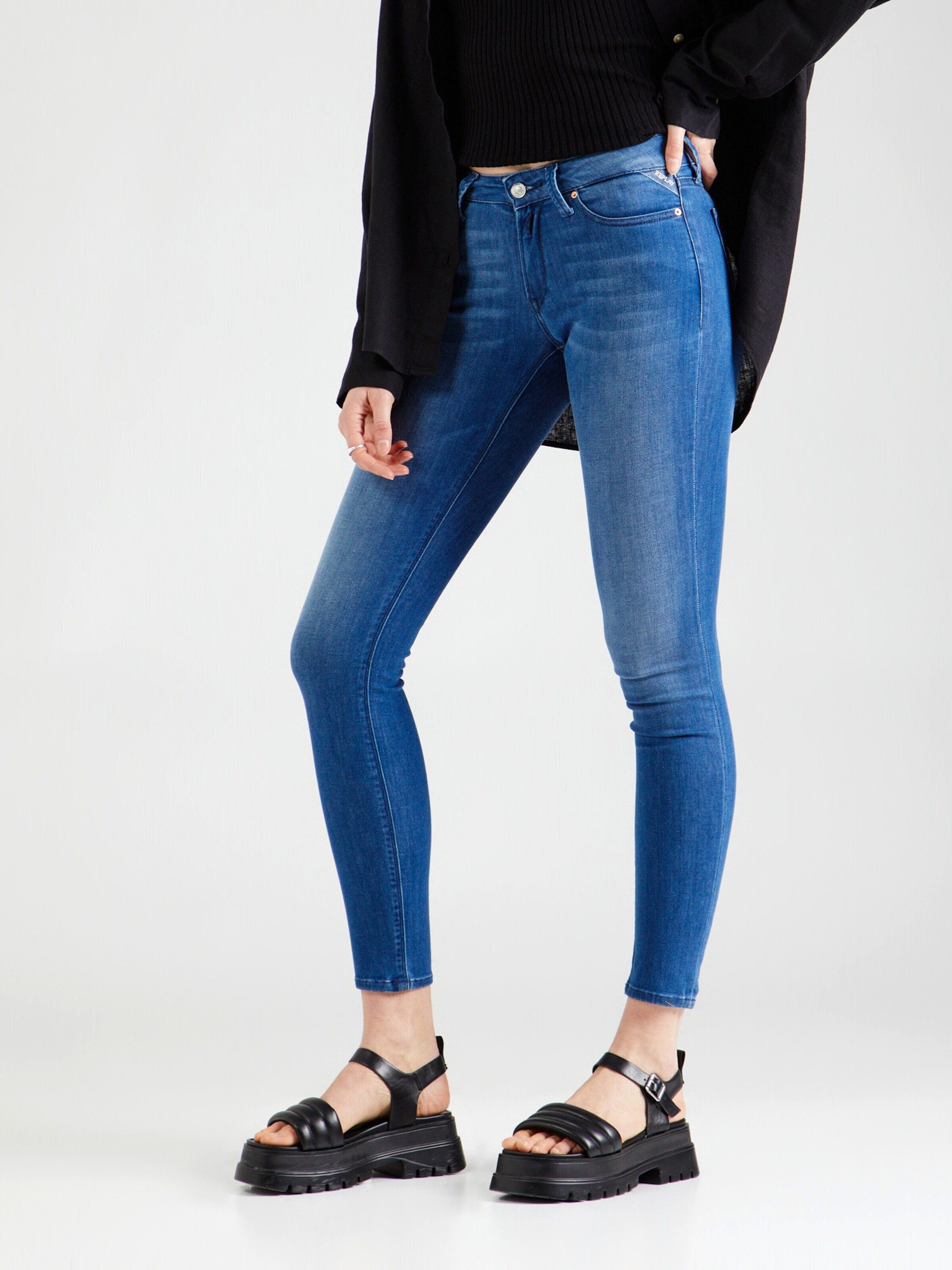 Replay 7/8-Jeans NEW LUZ (1-tlg) Plain/ohne Details günstig online kaufen