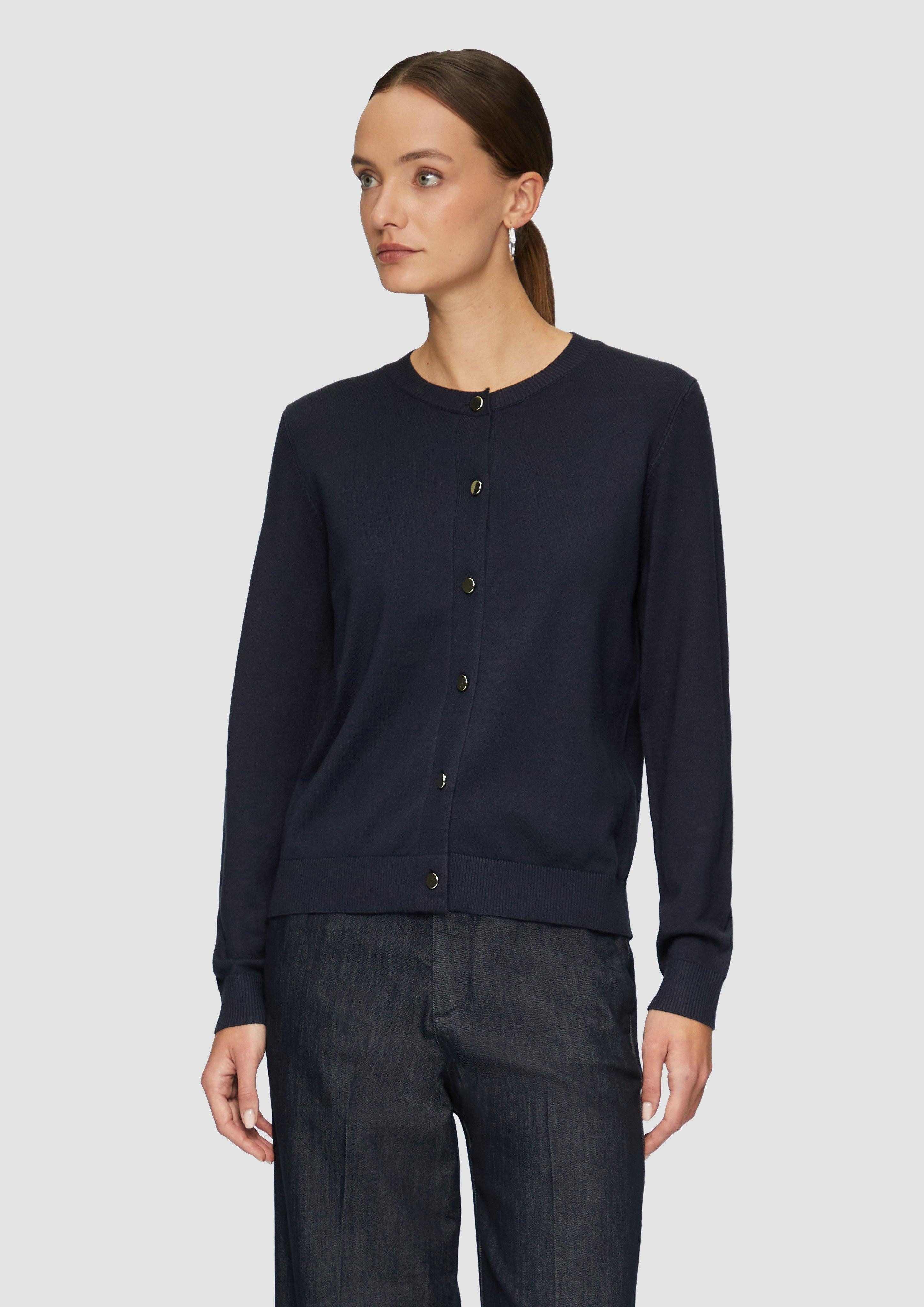 s.Oliver BLACK LABEL Strickjacke Strickjacke aus günstig online kaufen