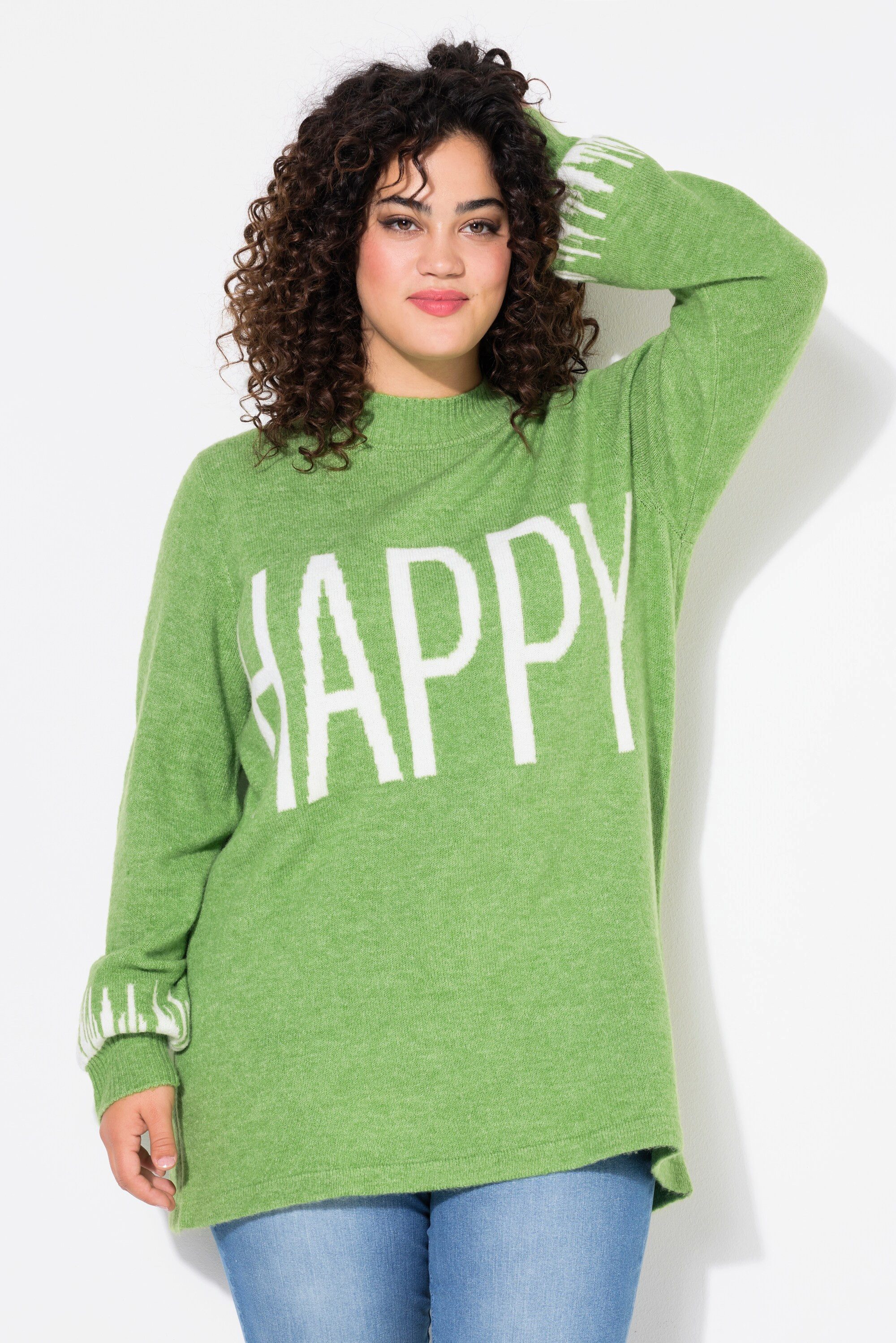 Angel of Style Rollkragenpullover Pullover HAPPY-Statement günstig online kaufen