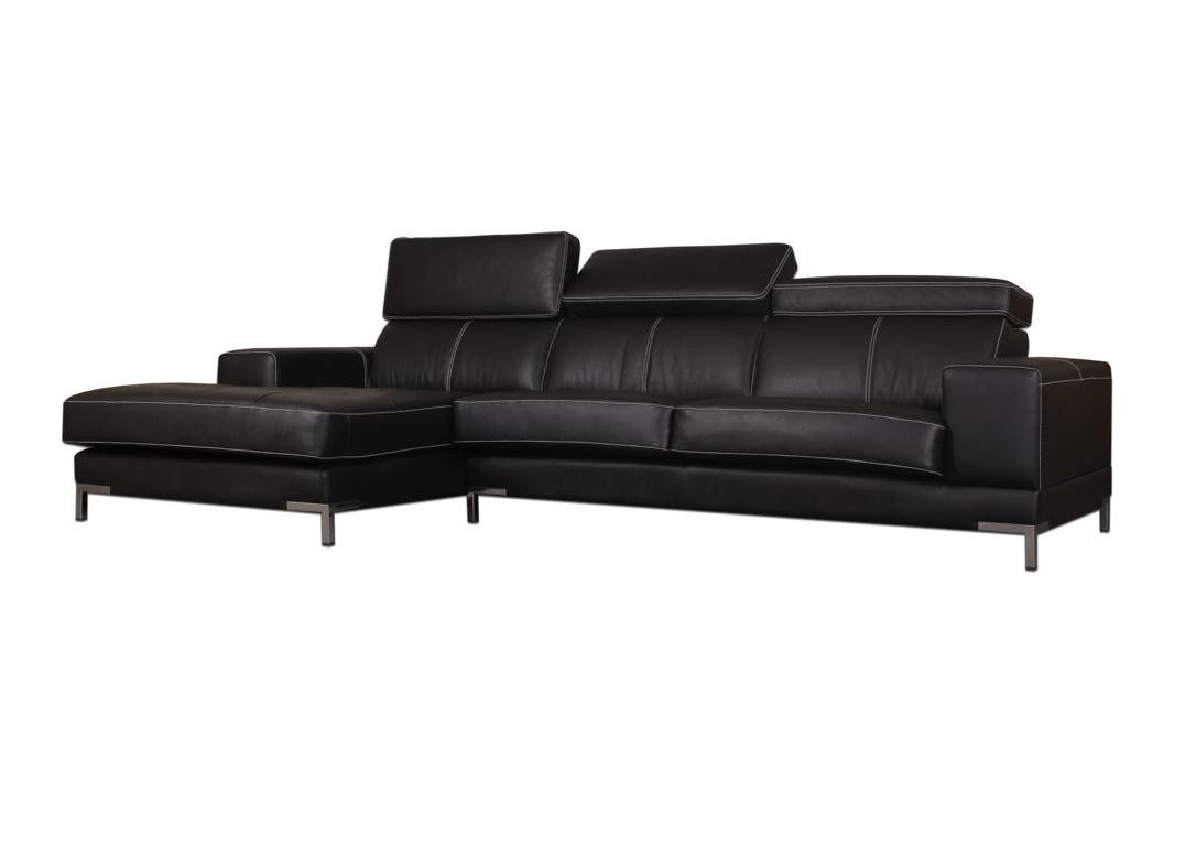Salottini Ecksofa Designer Ecksofa Modell Ramada Eckcouch VOLLLEDER Leder, 2 Teile, Vollleder, Handarbeit