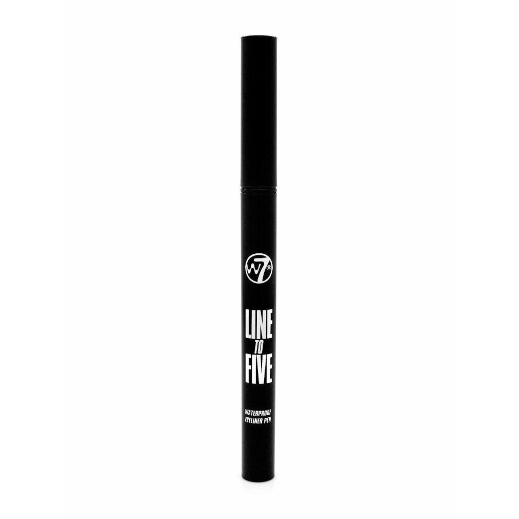 w7 Eyeliner Waterproof Eyeliner Line To Five shade Black 0.8ml
