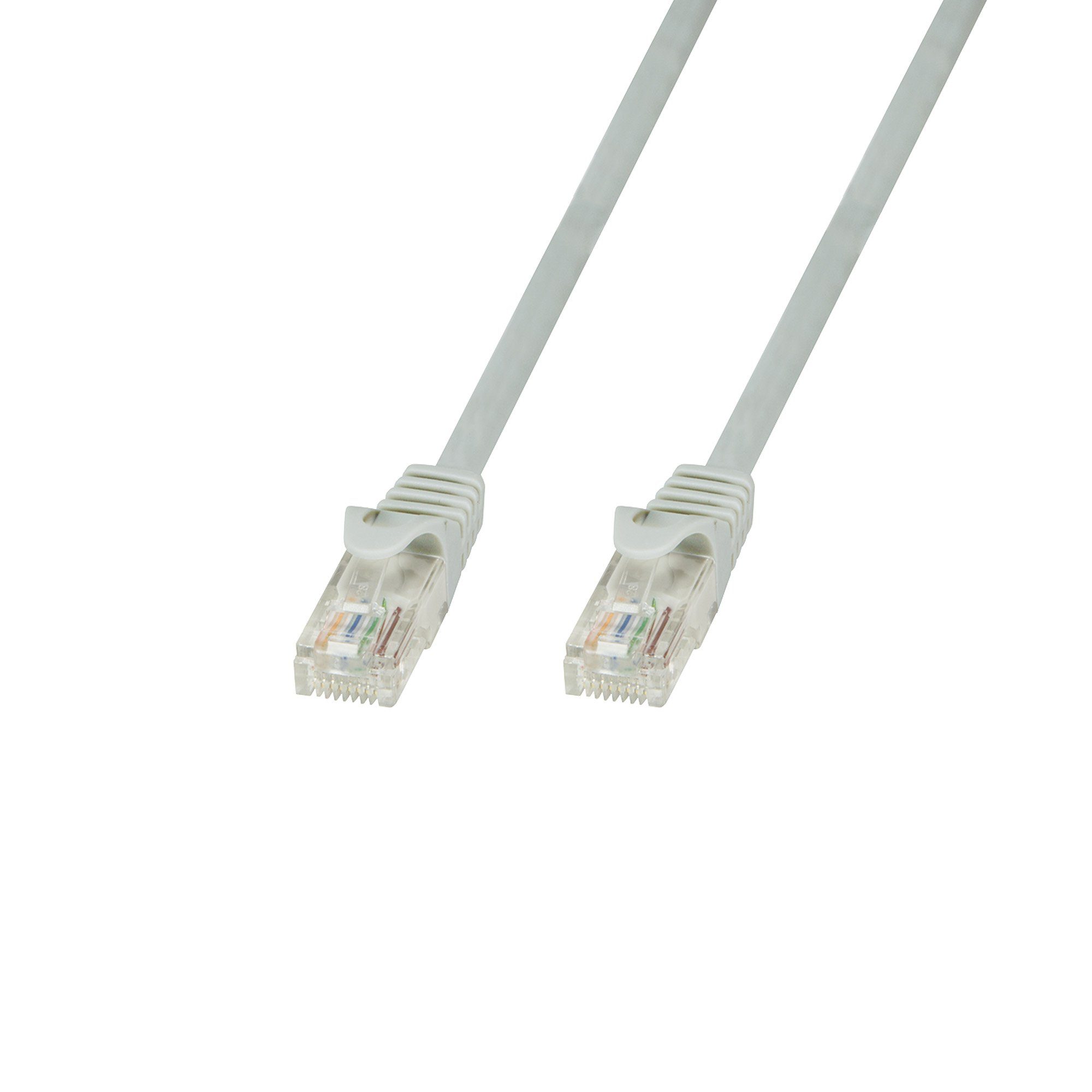 CAT5 Patchkabel - Netzwerkkabel - U/UTP AWG26/7 grau 3m Netzwerkkabel