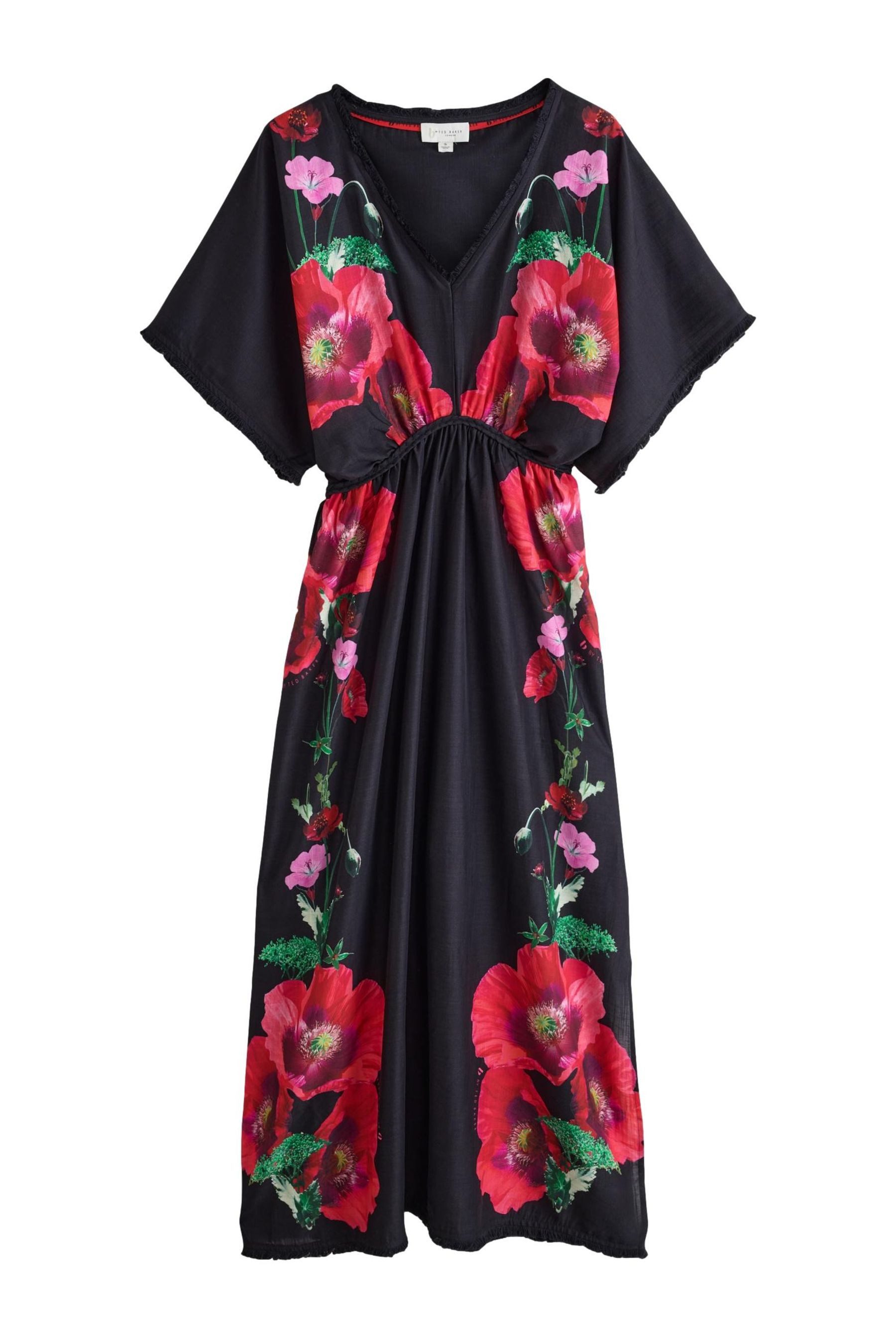 B by Ted Baker Strandkleid B by Ted Baker Kaftankleid aus Viskose-Leinenmix (1-tlg)
