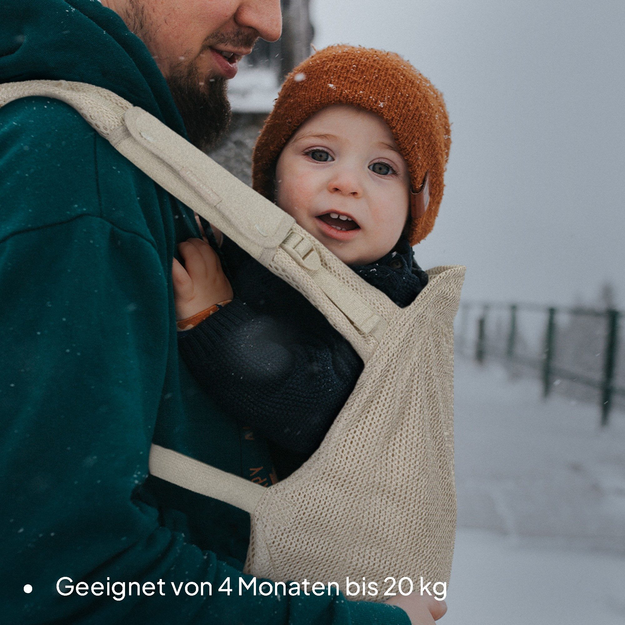 lionelo Babytrage MARGAREET AIR (Set, Babytrage mit Zubehör), 3 Positionen/Panelverstellung/Mesh/leicht/ab 4M/20kg