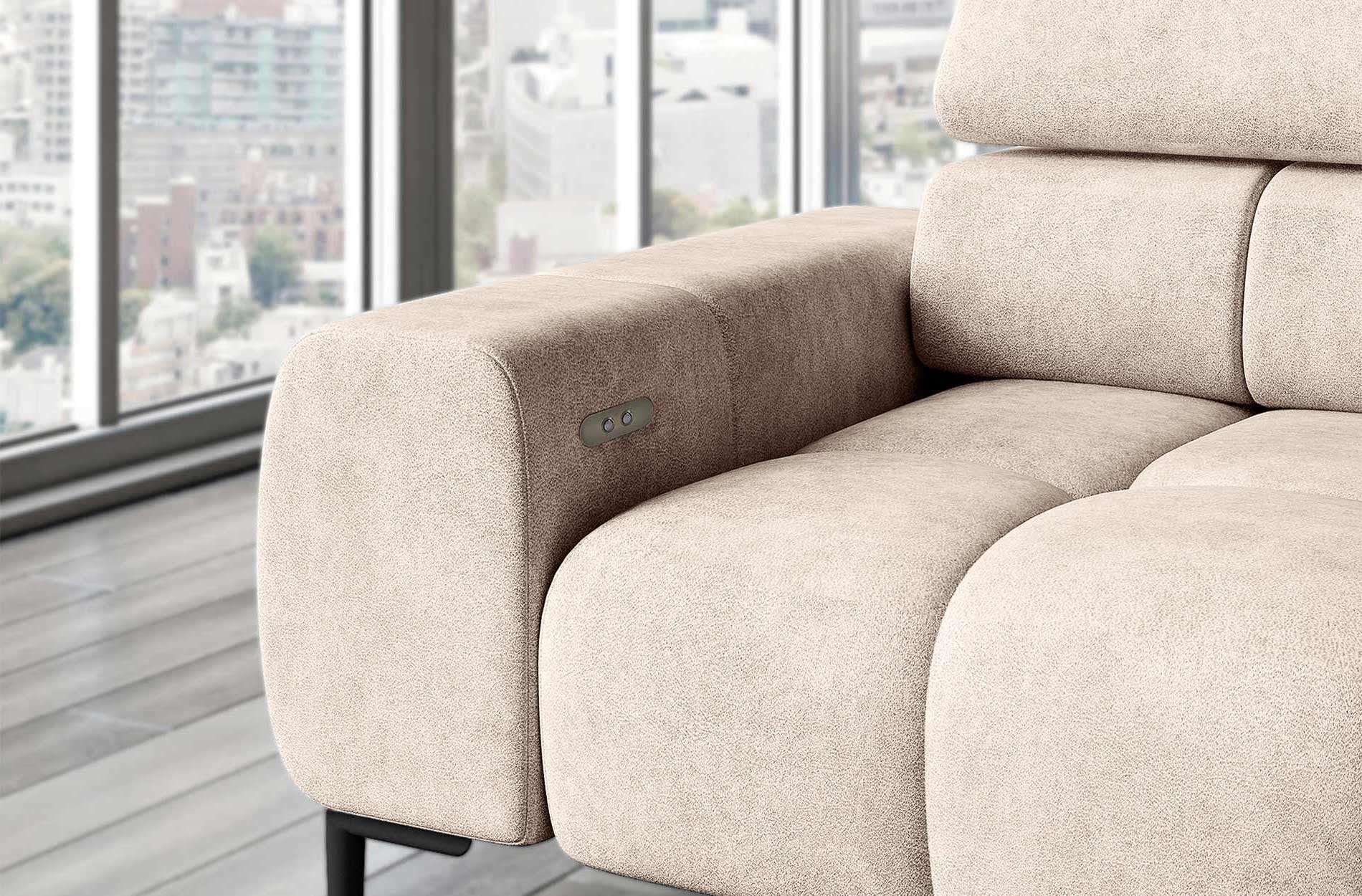 WOHNKLUSIV Ecksofa Ecksofa Venezia mit elektrischer günstig online kaufen