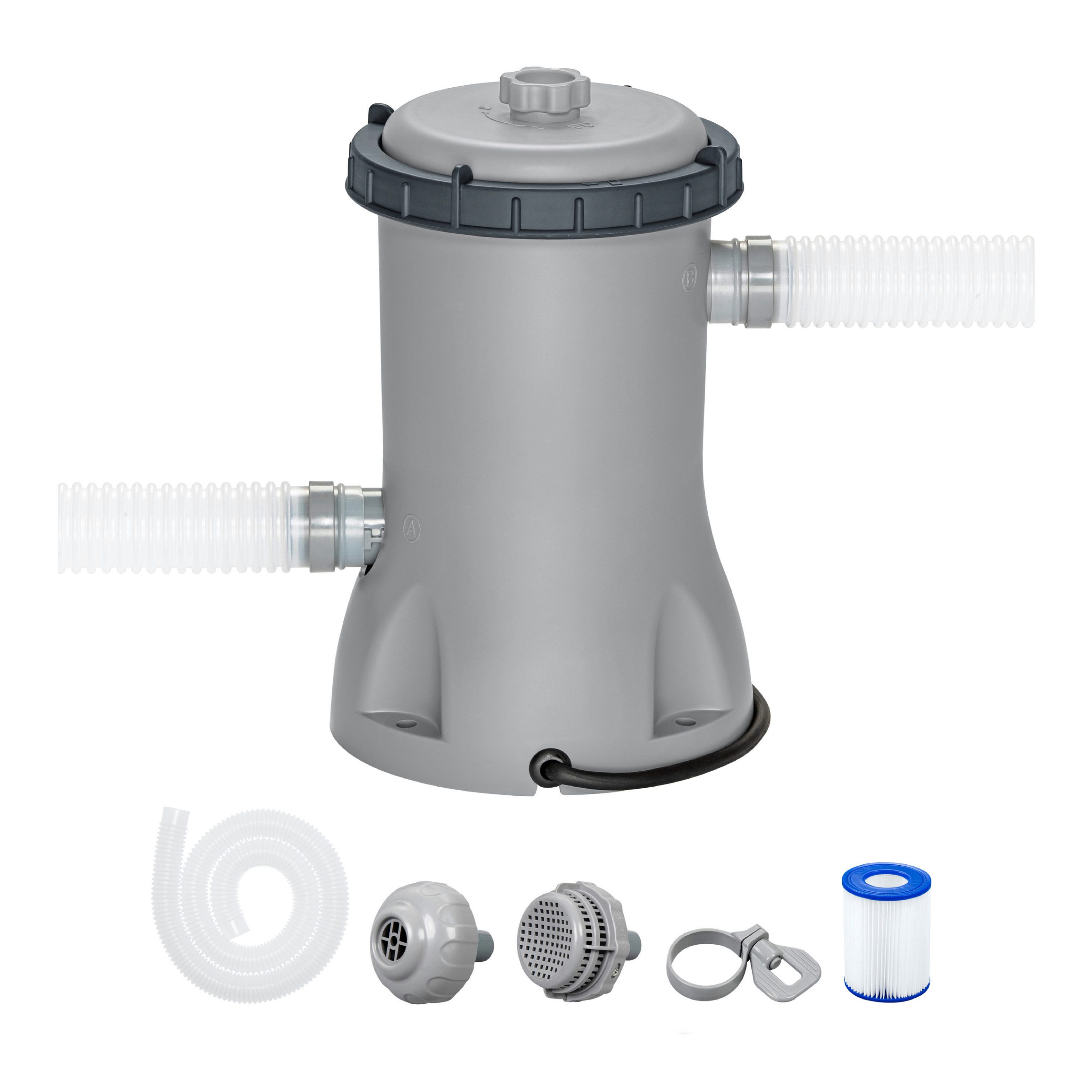 Bestway Kartuschen-Filterpumpe 2.006 l/h (Inkl. Filterkartusche, Packung), Für Poolgrößen von 1.100-14.300 Liter