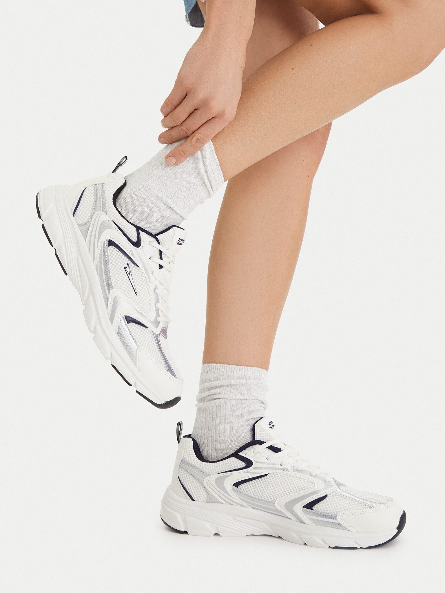 sprandi Sprandi Damenschuhe Weiß, Schwarz, Silber Sprandi-CEOWB-WP40-23404Z We Sneaker