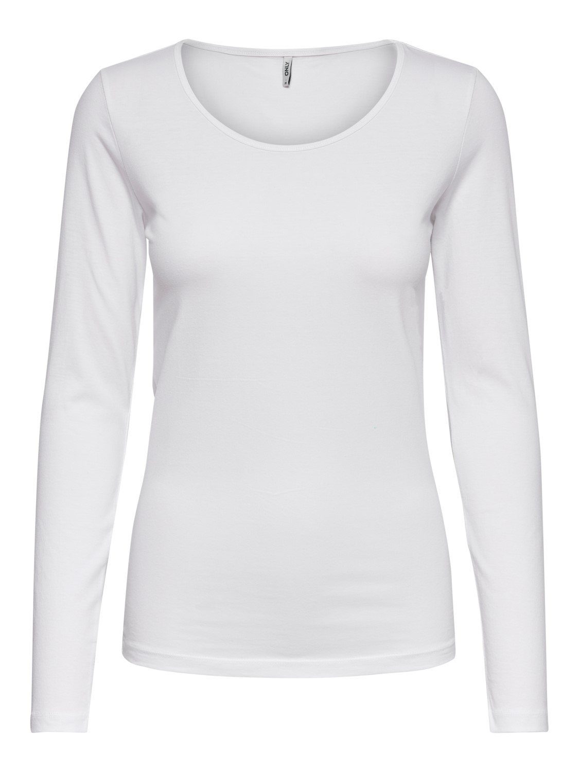 ONLY Langarmshirt Langarmshirt Damen Shirt Schwarz Weiß Longsleeve 1er - 5er Pack