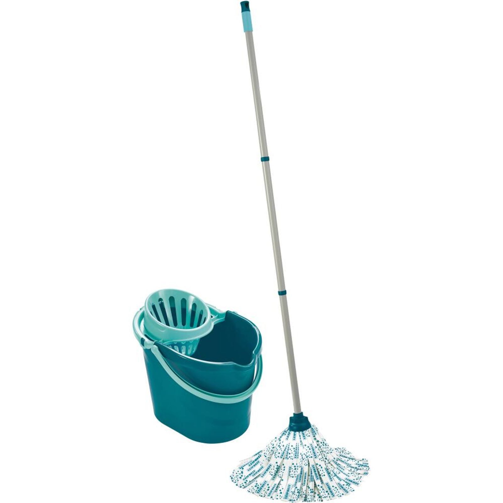 BURI Wischmopp 4x Leifheit Wischmopp 3-tlg Bodenwischer Wischer Eimer Bodenreiniger
