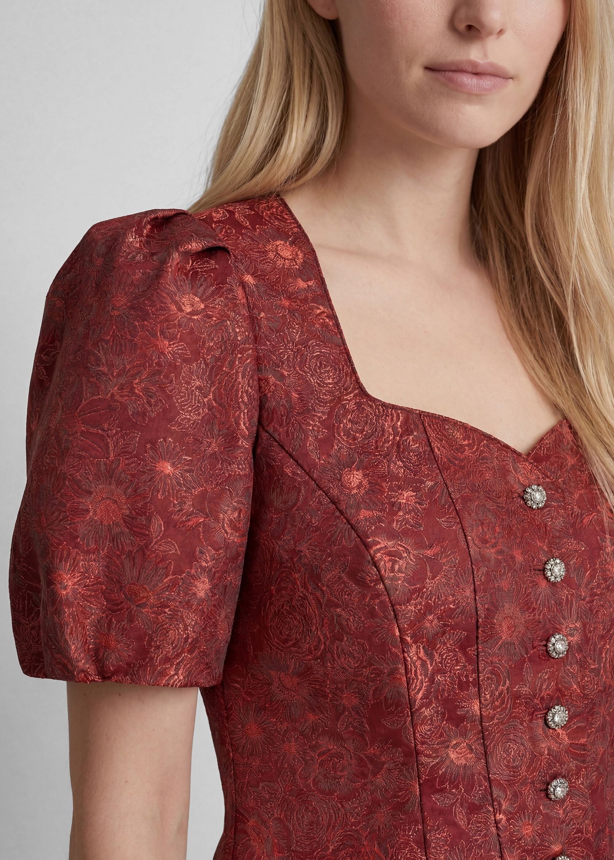 Spieth & Wensky Trachtenbluse Kedri mit Blumenmuster – Bild 5 von 5