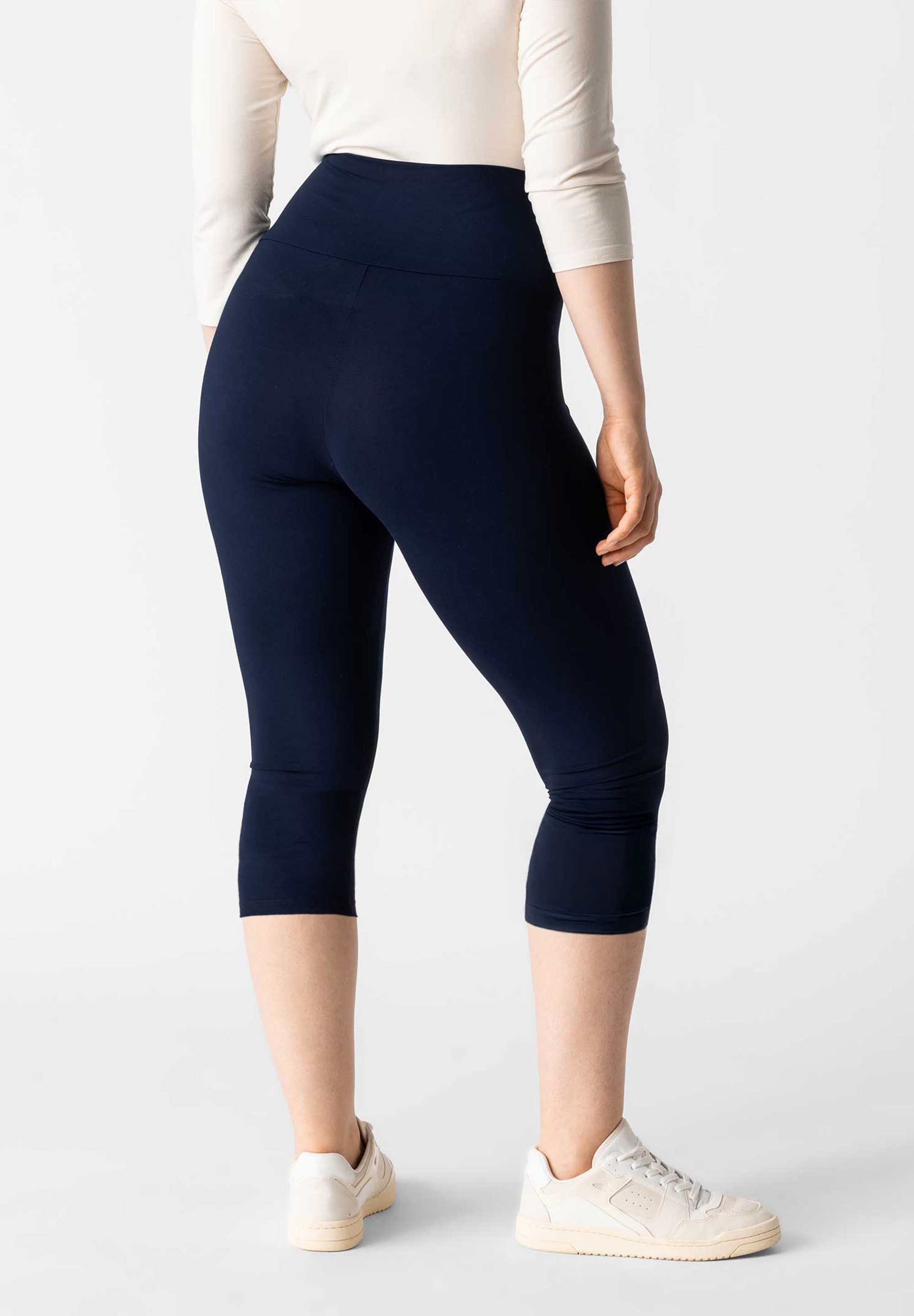 Les Lunes Leggings Luna 3/4 Leggings (Maya Leggings) Bambusviskose, 3/4 Länge, elastischer hoher Bund, bequeme Passform