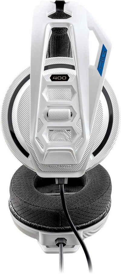 nacon »RIG 400HS Gaming-Headset, weiß, 3,5 mm Klinke, kabelgebunden, Stereo, Over Ear, XBox, PC Mac, PS4-Lizenz« Gaming-Headset (Geräuschisolierung)