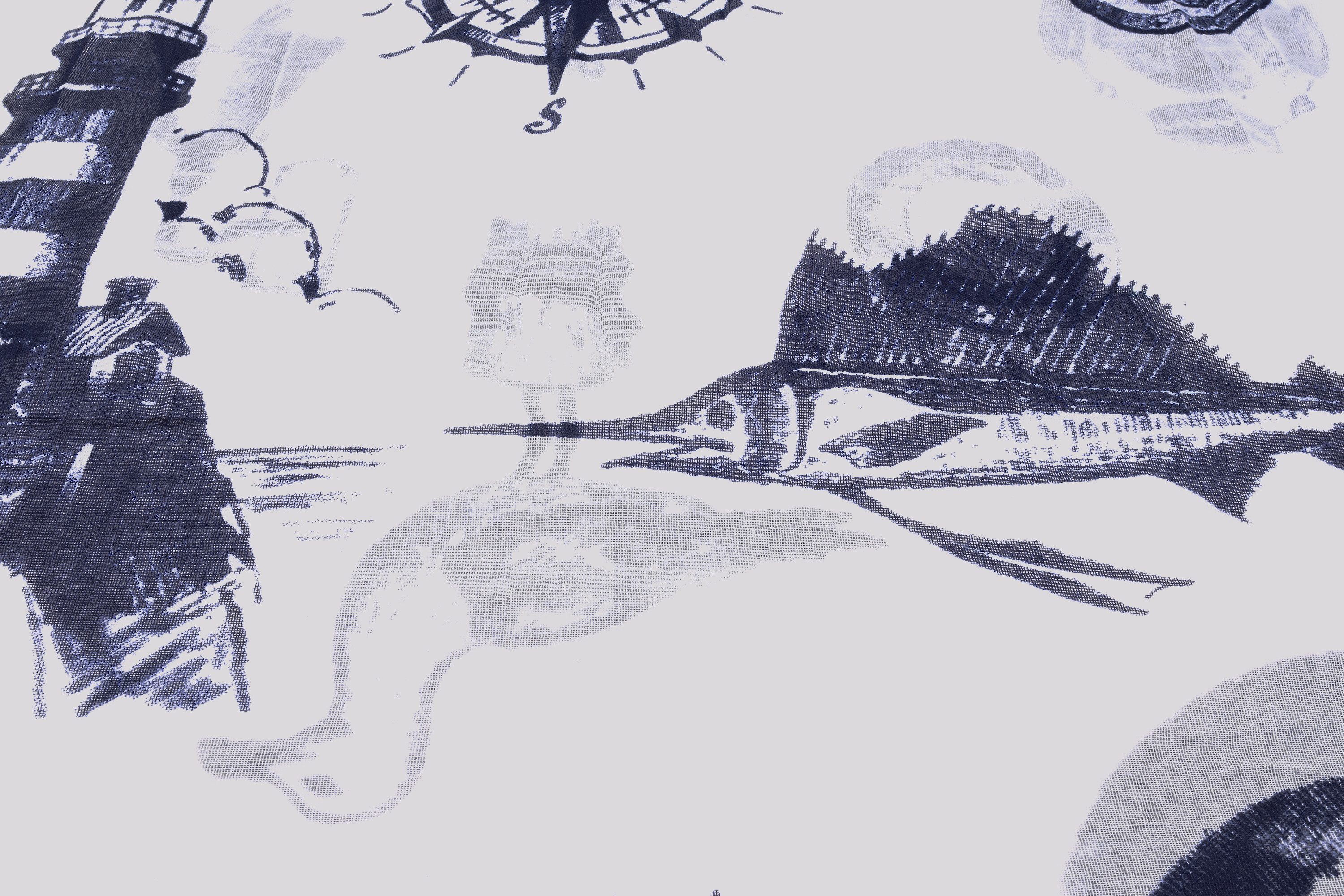 Goodman Design Modeschal Sommer Schal mit Leuchtturm Motiv, Extra weiche Verarbeitung .