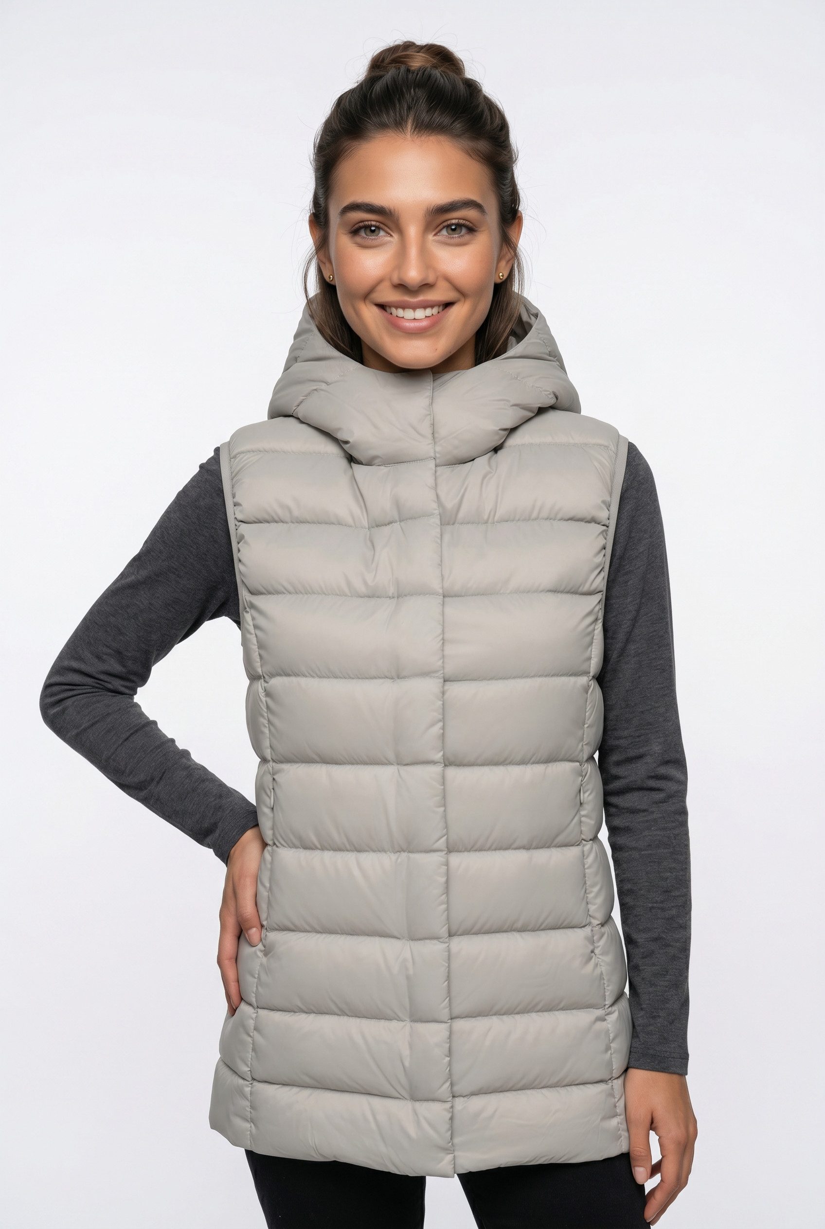 ONLY Steppweste ONLRUBY QUILTED DOWN HOOD WAISTCOAT OTW