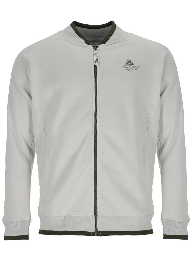 Leitfeuer Sweatjacke Herren Jacke mit Stehkragen günstig online kaufen