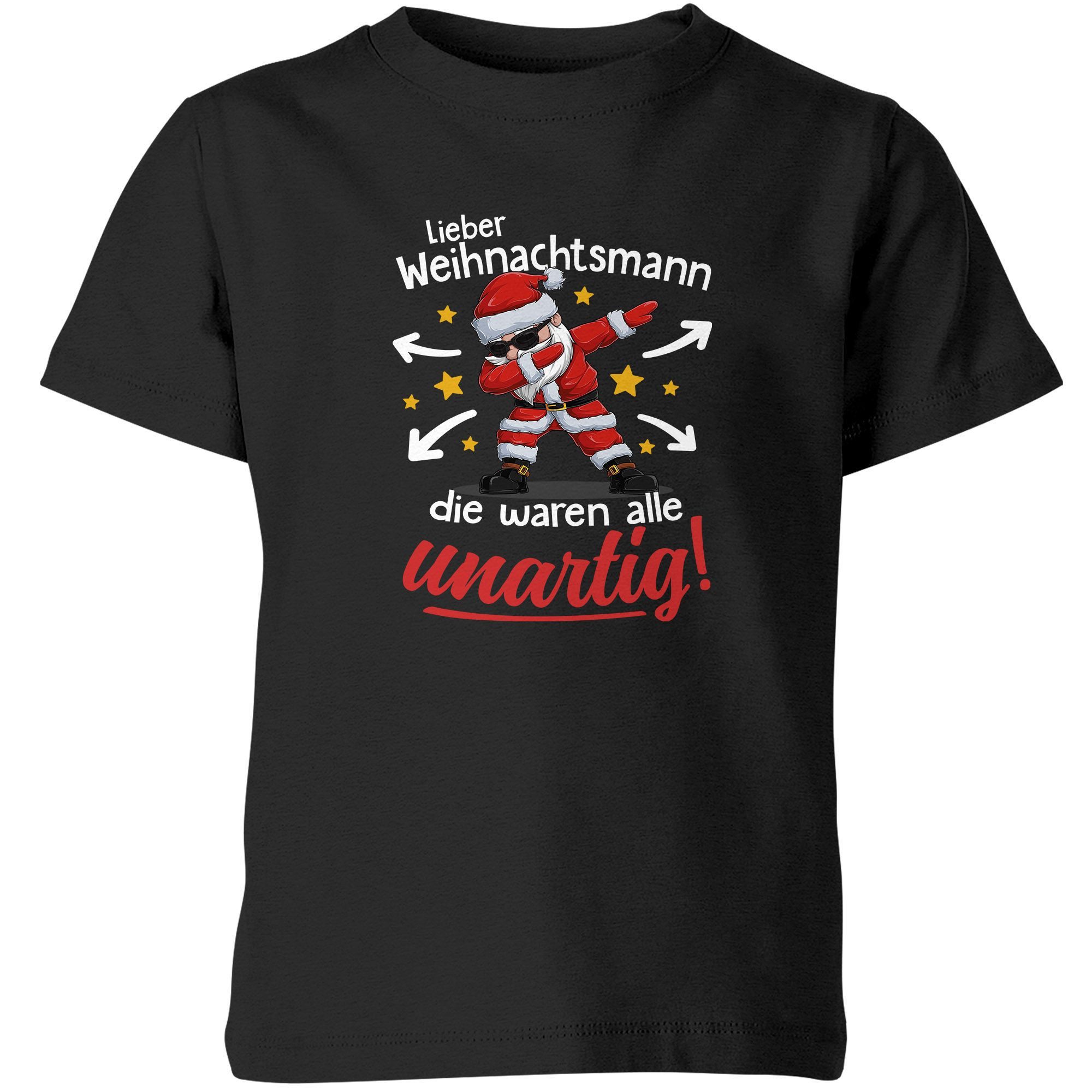 Print-Shirt Kinder T-Shirt Weihnachten Spruch Lustig Lieber Weihnachtsmann die