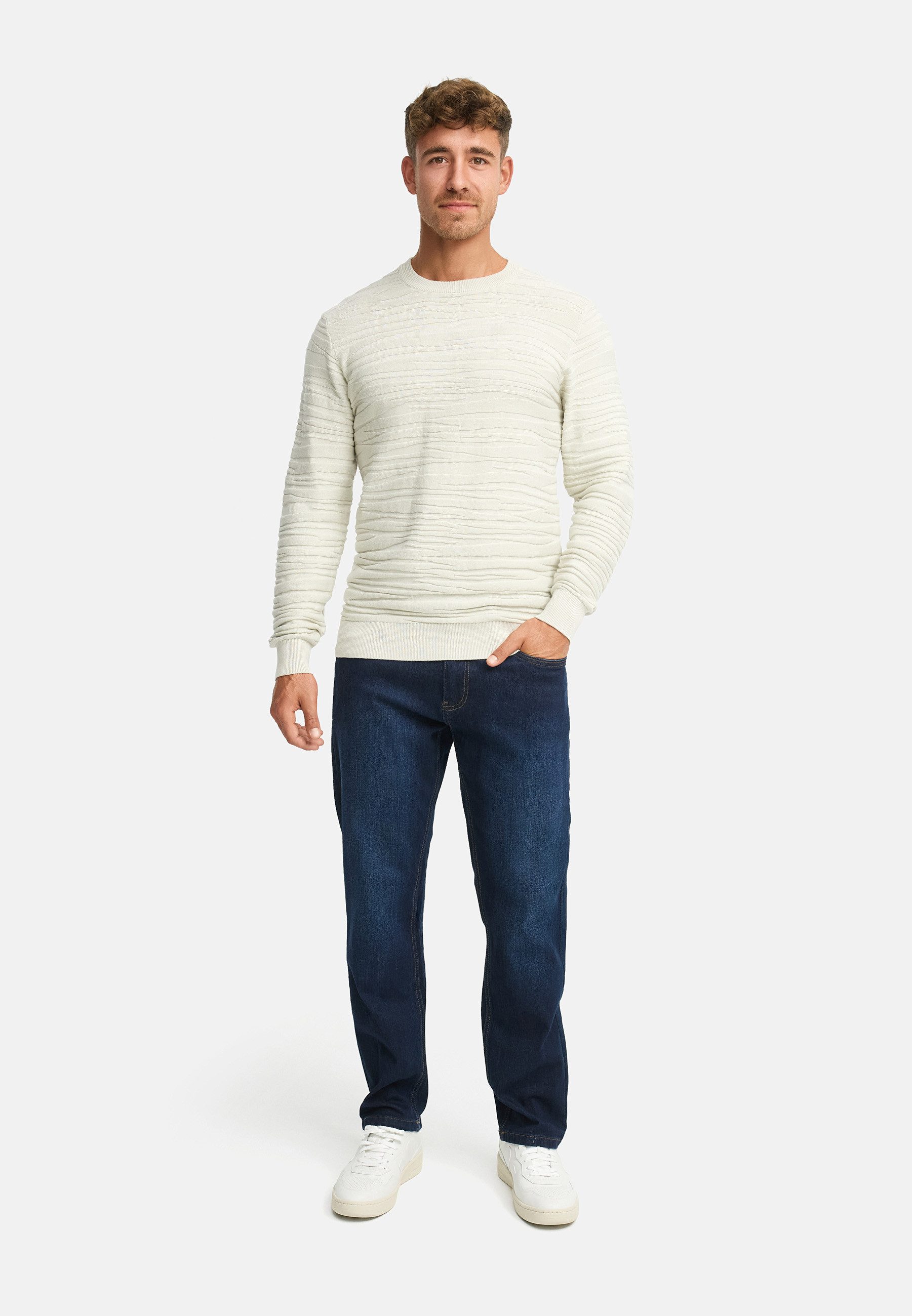 Indicode Strickpullover Herren INCapowlax Pullover Herrenpullover Herren-Strickpullover aus 100% Baumwolle
