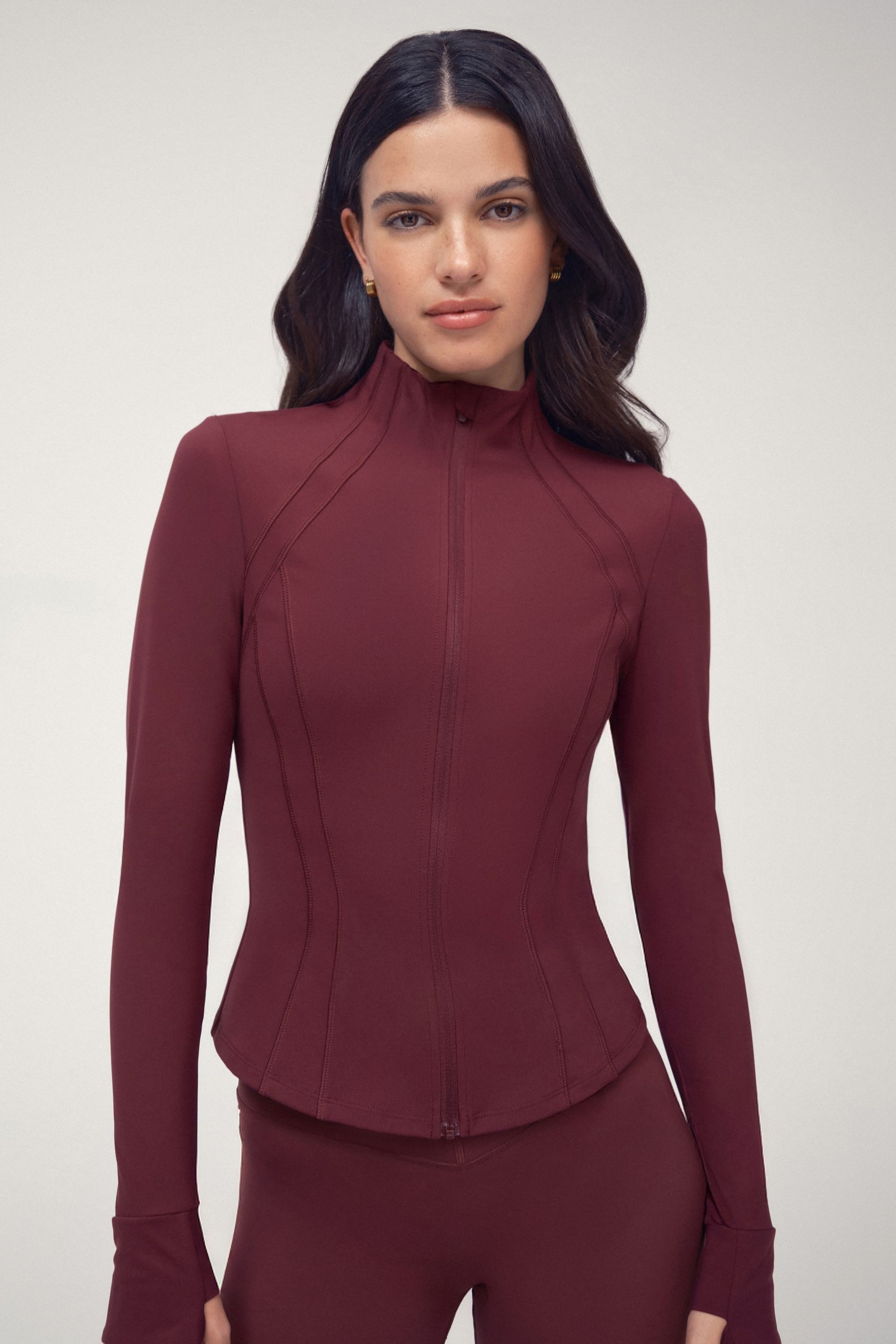 Osia Funktionsjacke OSIA taillierte Jacke mit Reißverschluss (1-St)