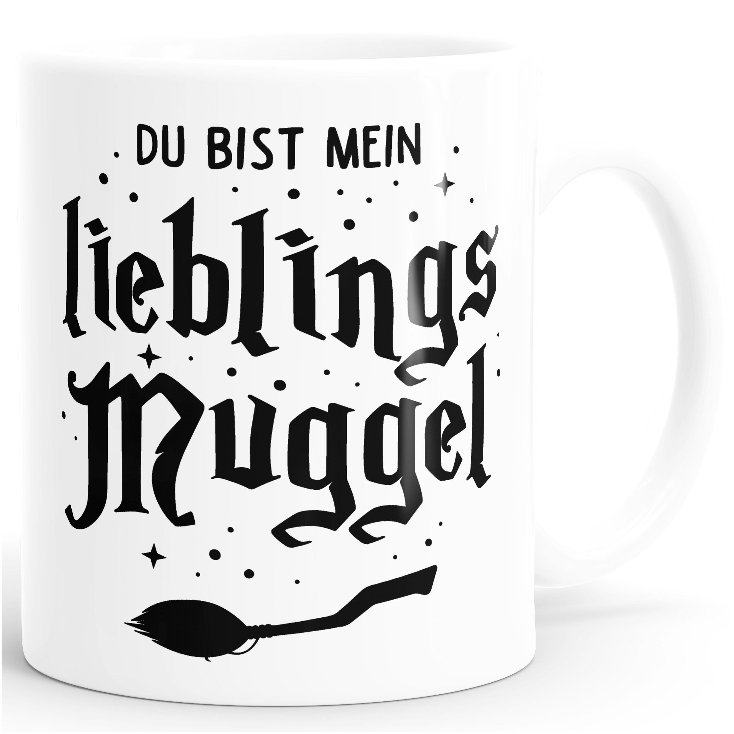 MoonWorks Tasse Kaffee-Tasse Du bist mein Lieblingsmuggel Lieblingsmensch Geschenk, Keramik