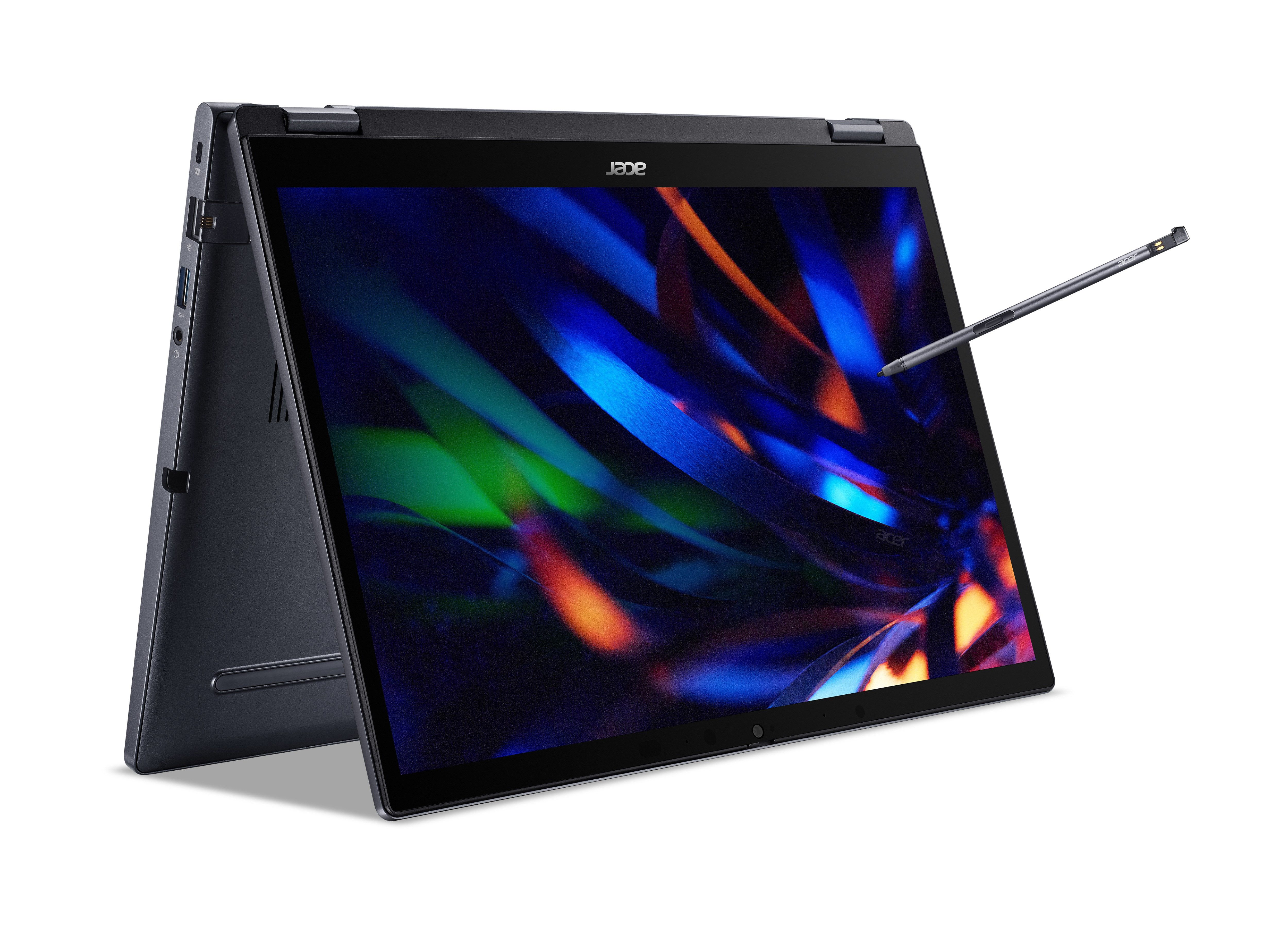 Acer TravelMate P4 Spin 14 Touch Display Intel Core i7-1355U 16GB RAM Win11 Convertible Notebook (35,6 cm/14 Zoll, Intel Core i7 1335U, Intel Iris Xe Graphics, 512 GB SSD, MicroSD Kartenleser, RJ-45, Wi-Fi 6E)