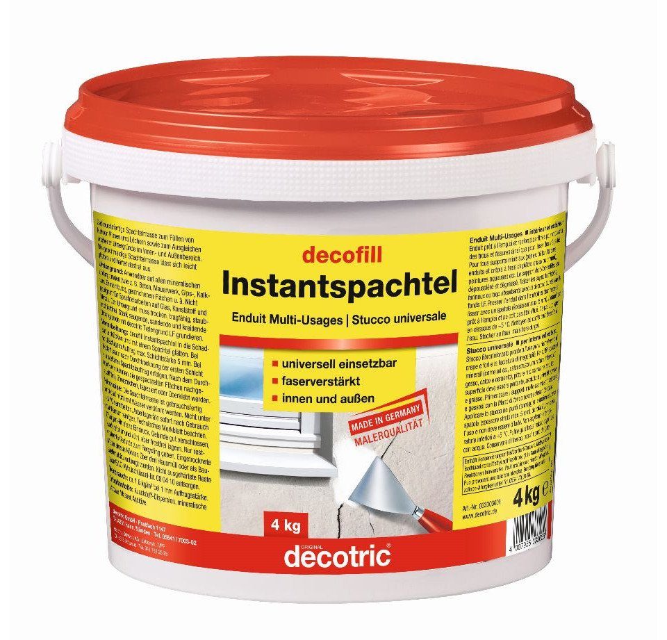 decotric® Spachtelmasse Decotric Decofill Instantspachtel 4 kg